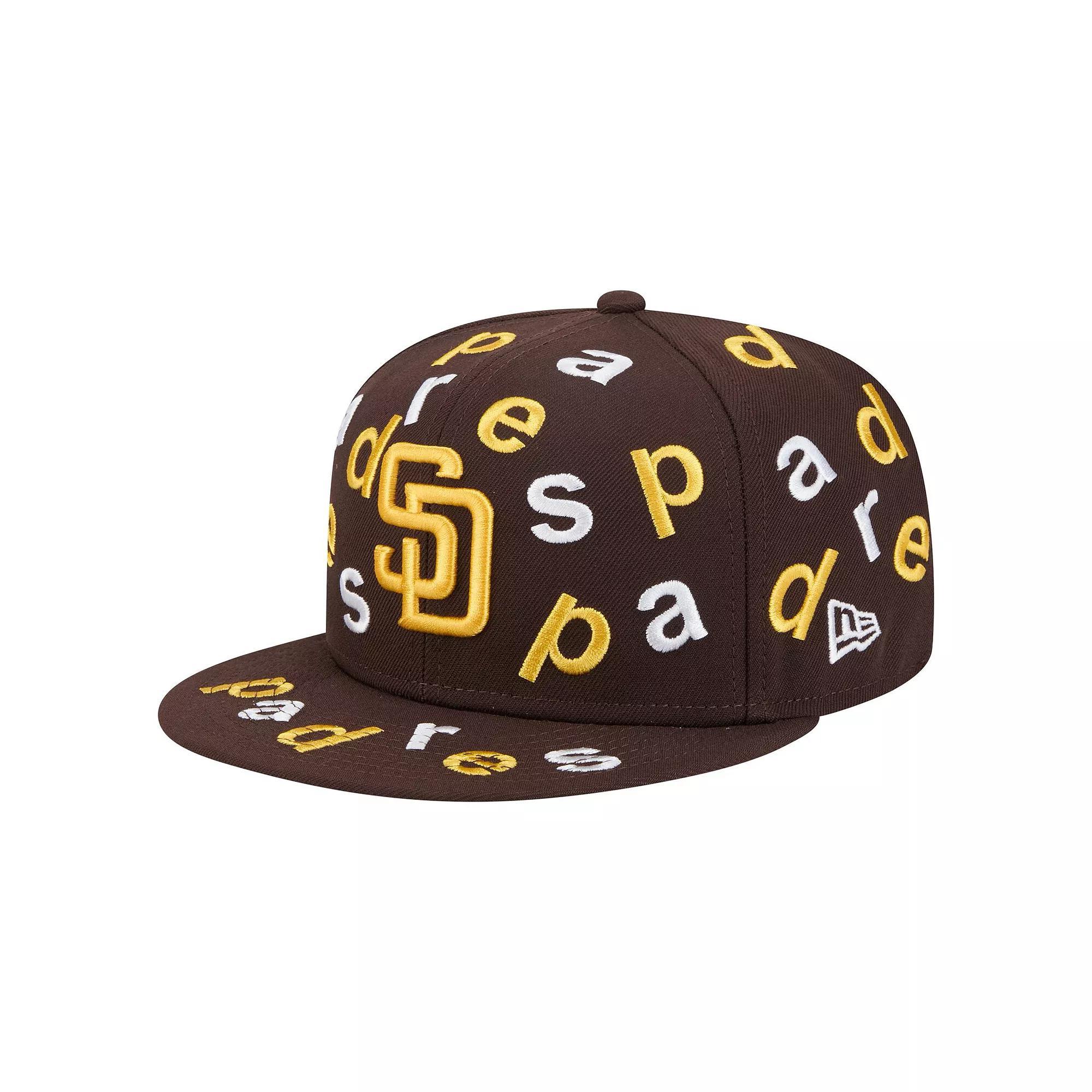 Men's New Era Brown San Diego Padres Team Confetti 59FIFTY Fitted Hat,  Product Image