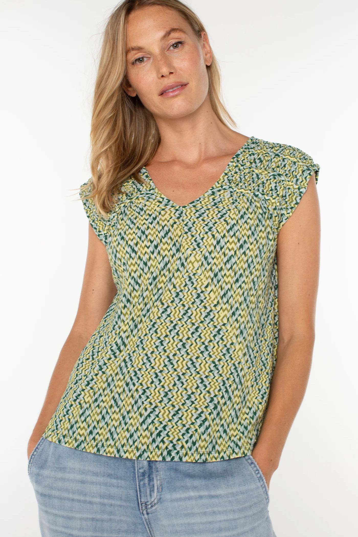 short sleeve dolman tie back knit top Product Image