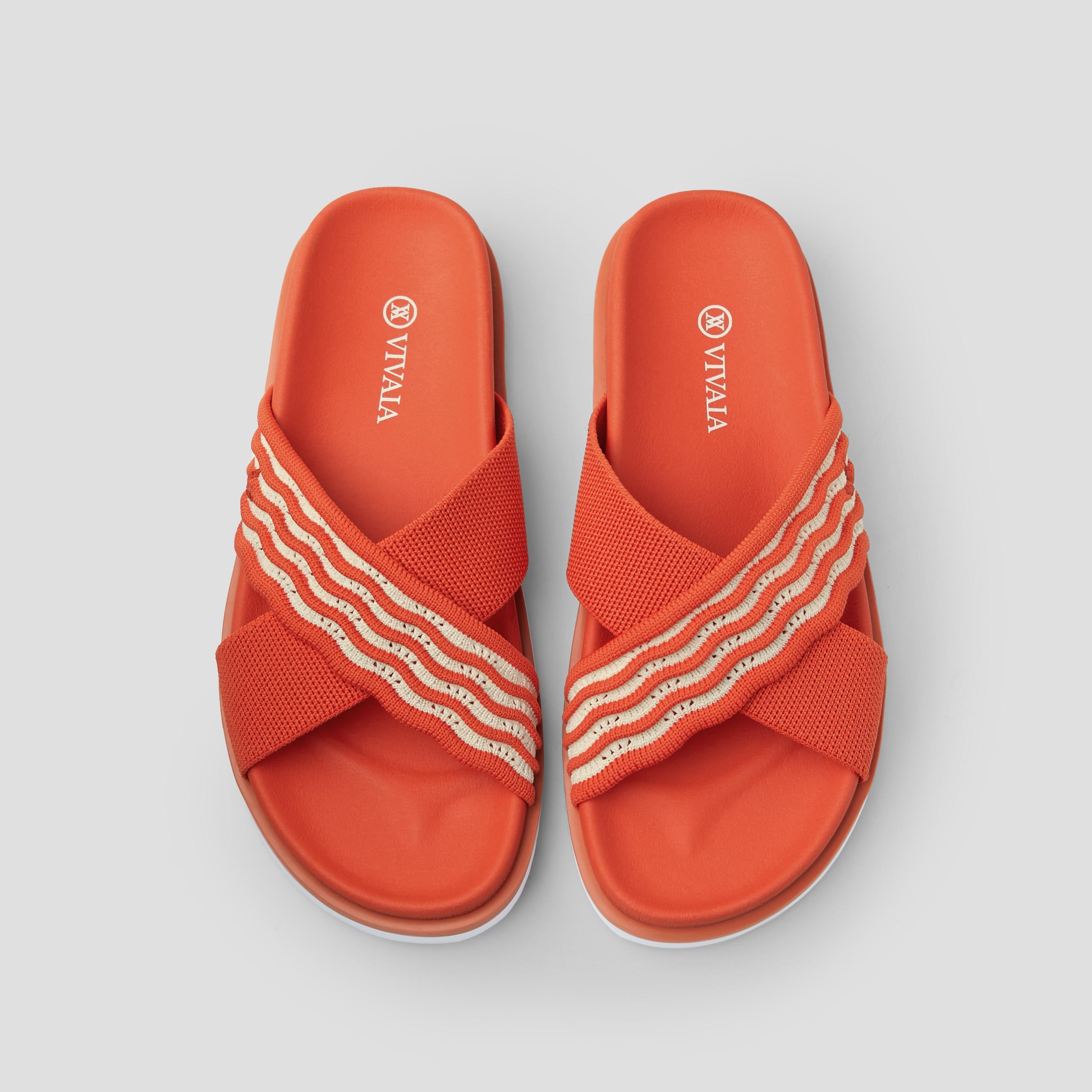 Criss Cross Straps Slides (Natalia) Product Image