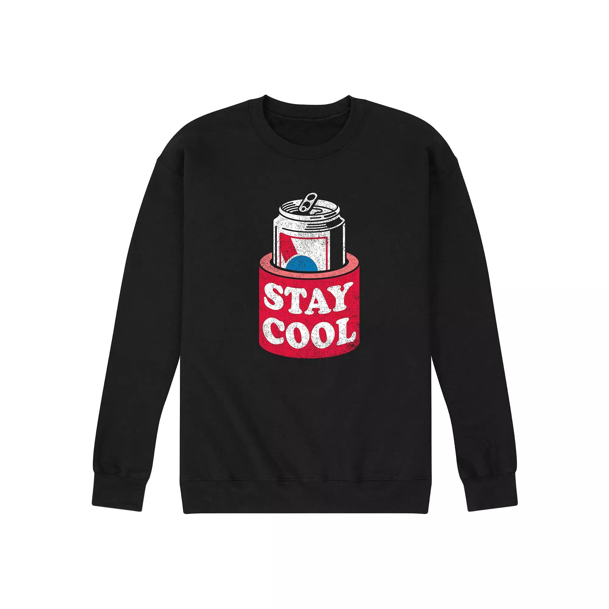Men's Stay Cool Beer Can Sweatshirt,  Product Image