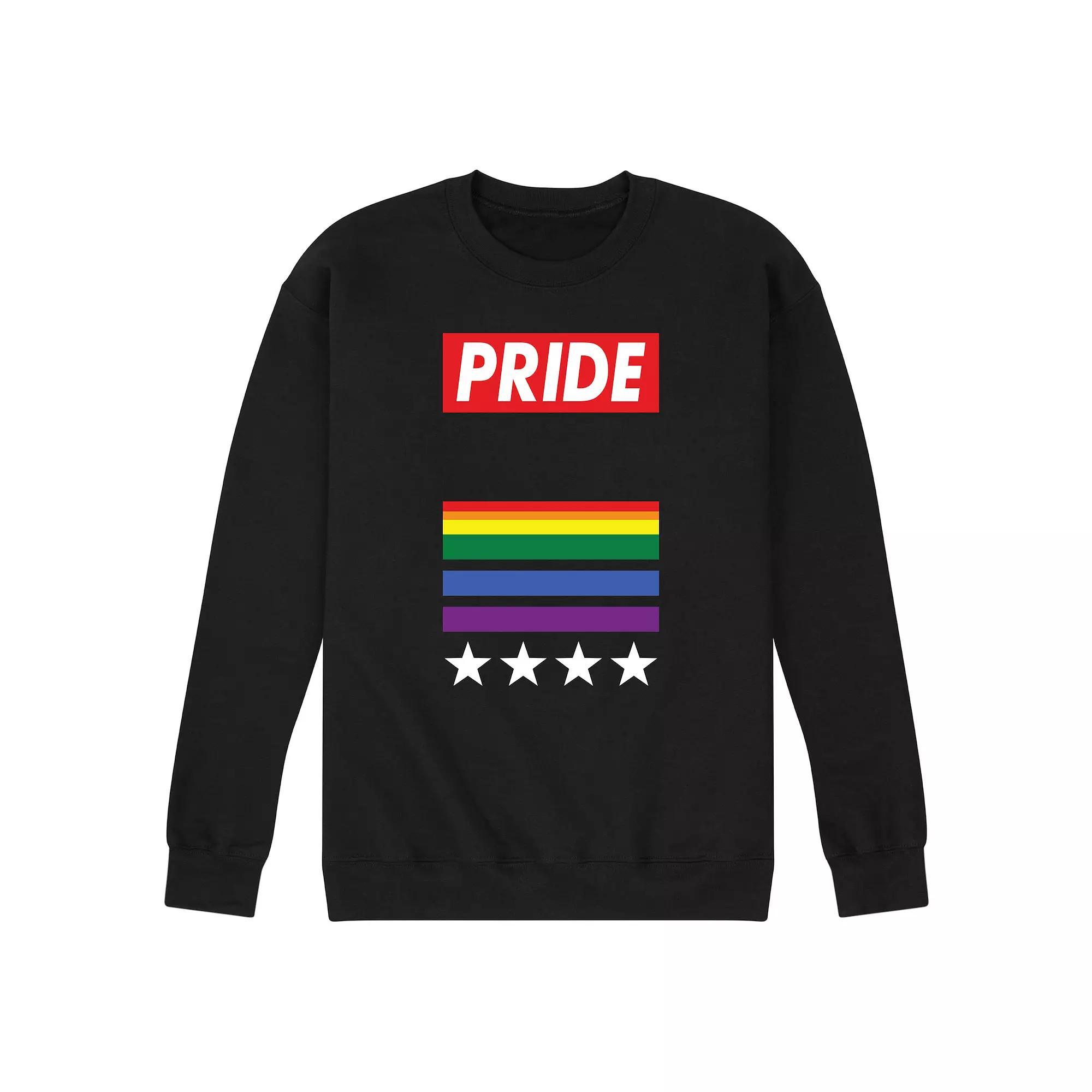 Men's Pride Fleece Sweatshirt, Size: XL, Black Product Image