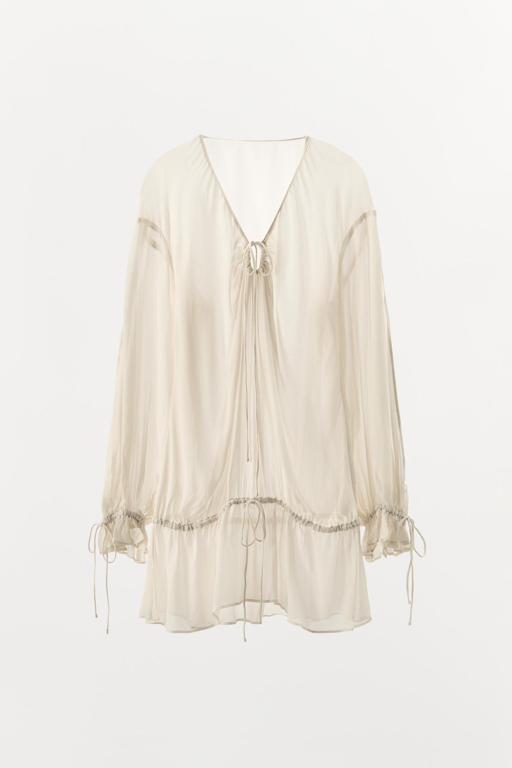 FLOWY SEMI-SHEER TOP Product Image
