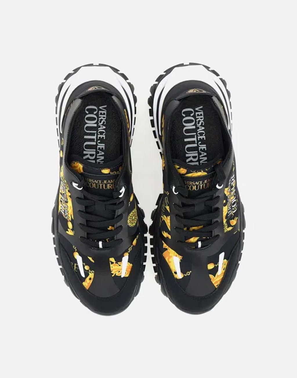 VERSACE JEANS COUTURE Black Trail Trek Sneakers Product Image