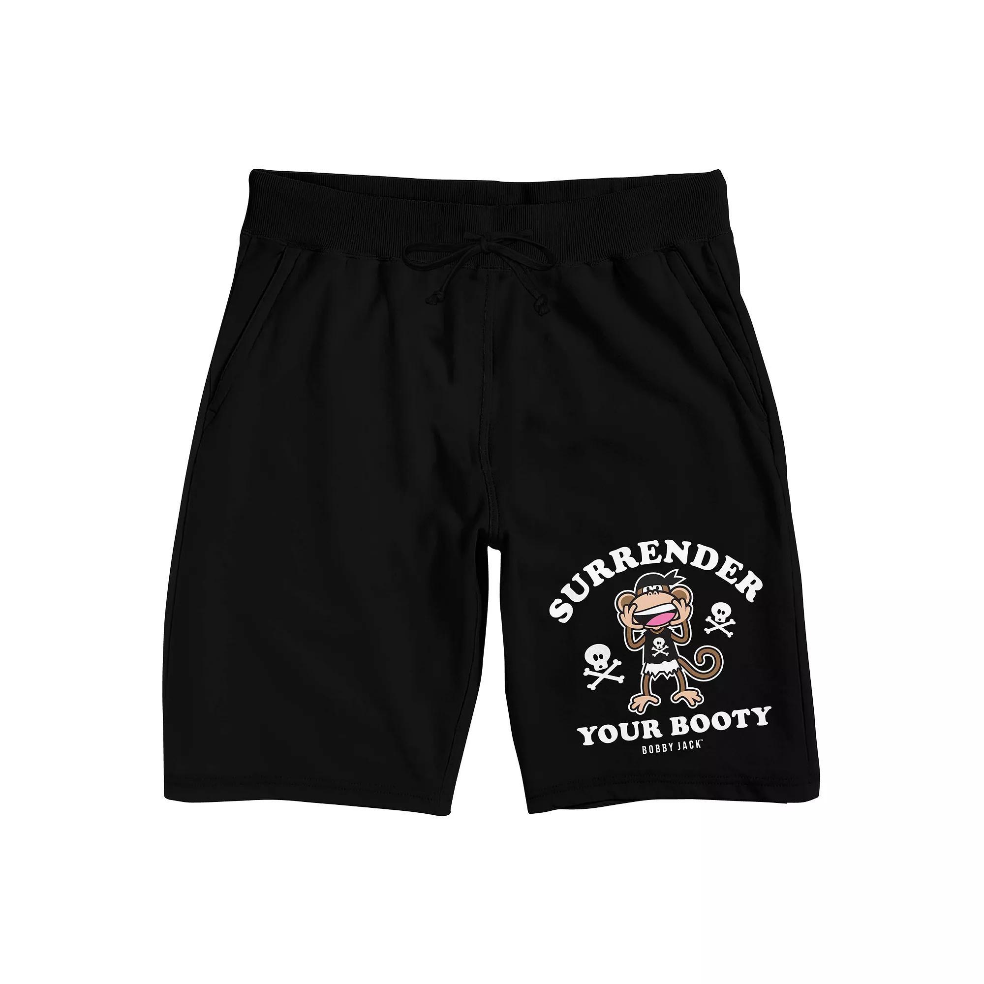 Men's Bobby Jack Surrender Pajama Shorts, Size: XXL, Black Product Image