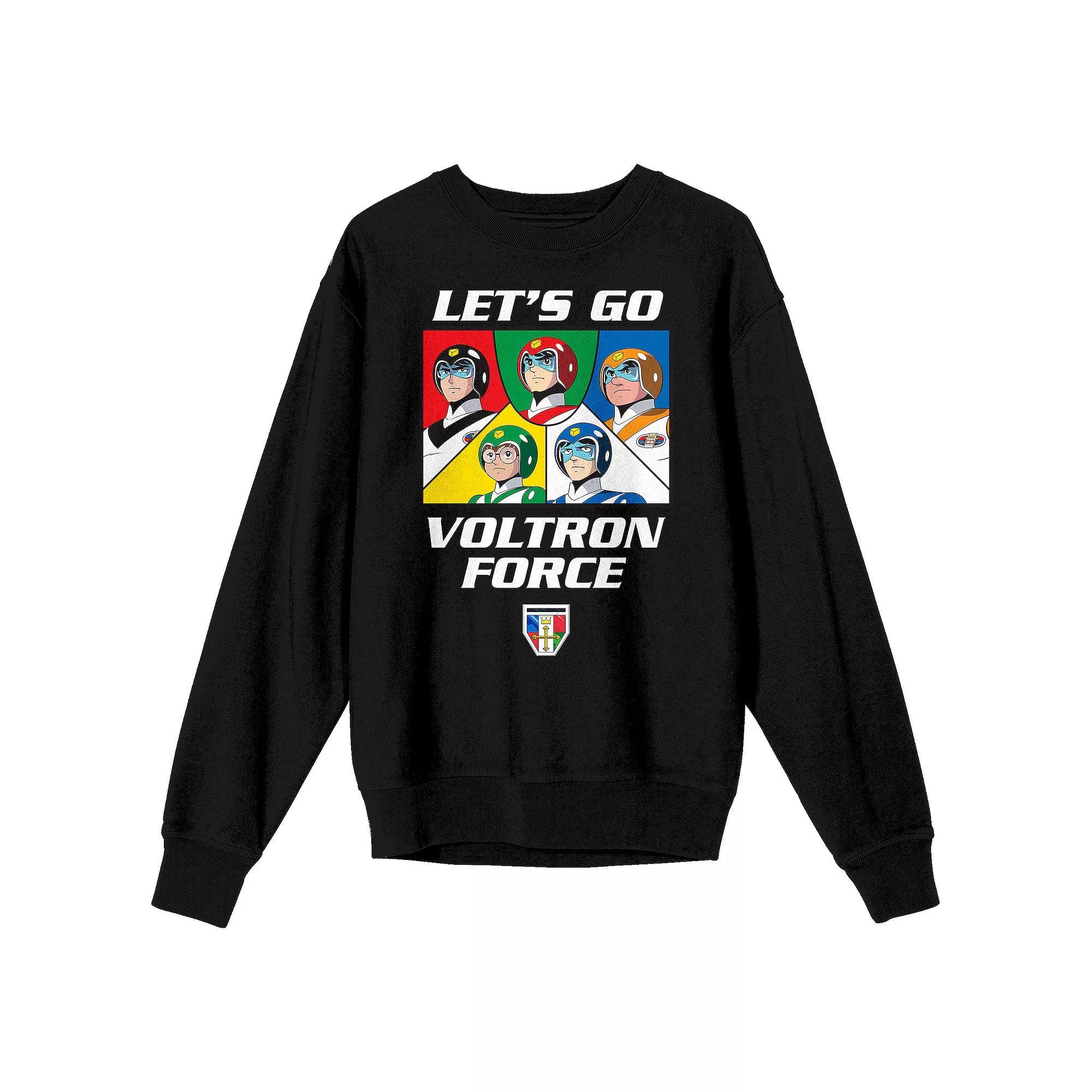 Men's Voltron Lets Go Voltron Long Sleeve Graphic Pullover,  Product Image