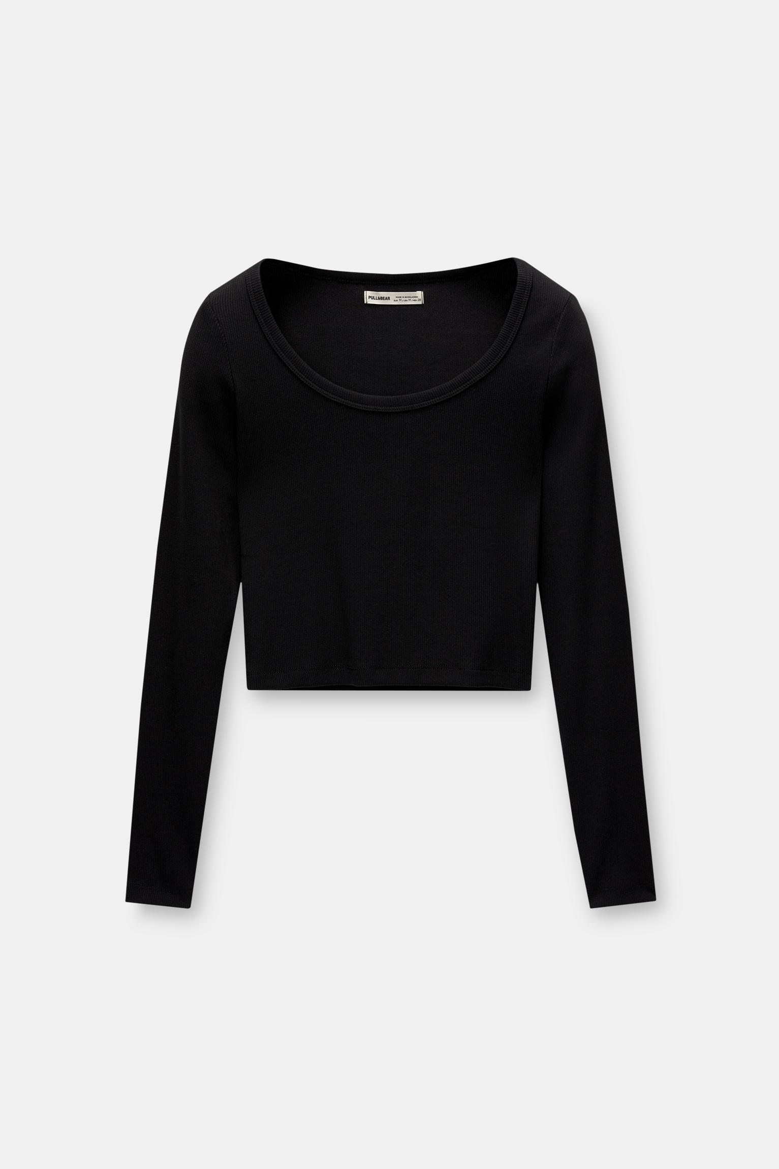 Ribbed long sleeve top Product Image