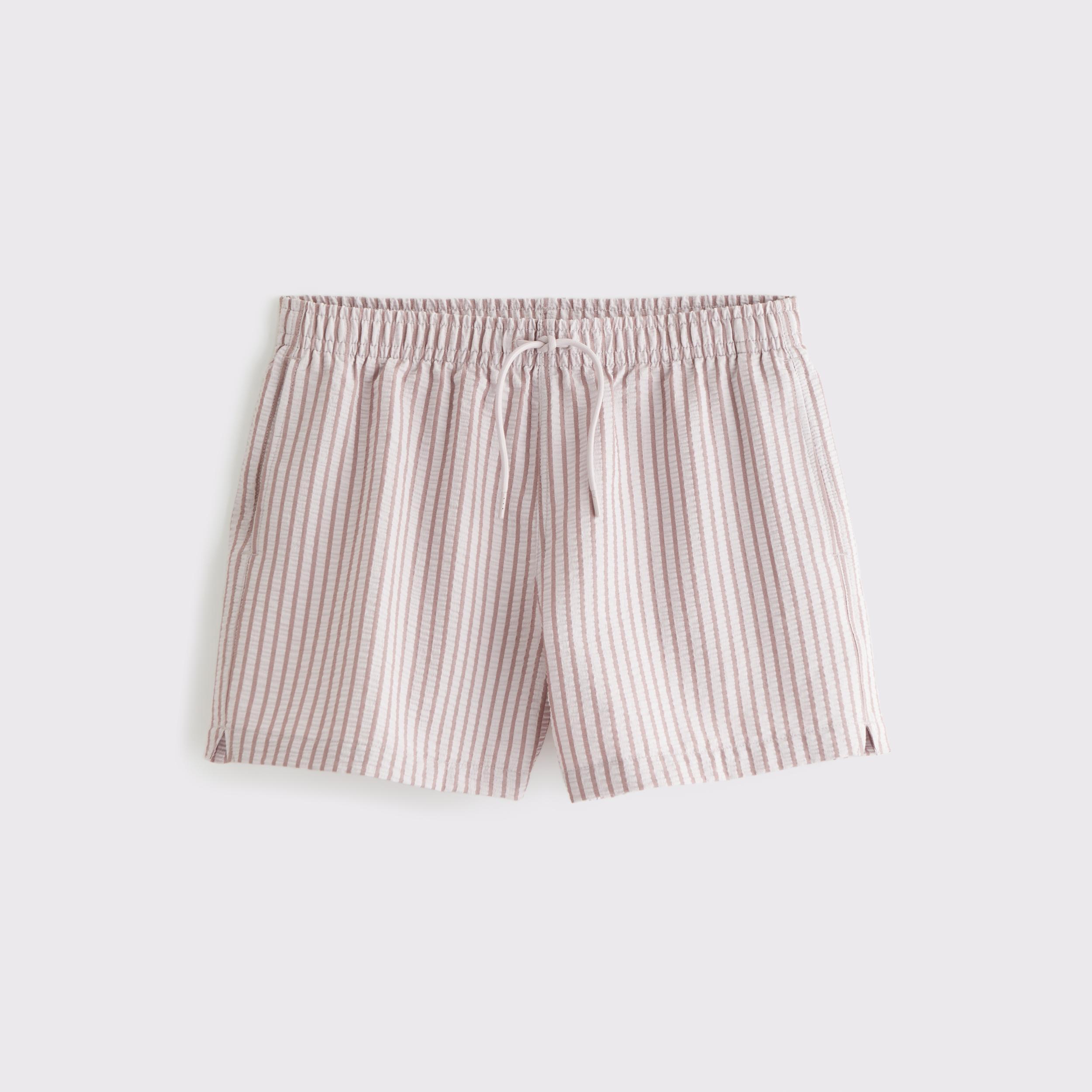 Pull-On Micro-Seersucker Swim Trunk Product Image