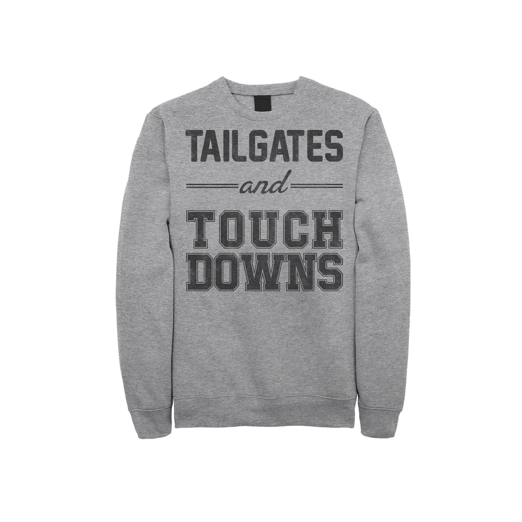 Men's Tailgates And Touchdowns Word Stack Graphic Fleece Pullover,  Product Image