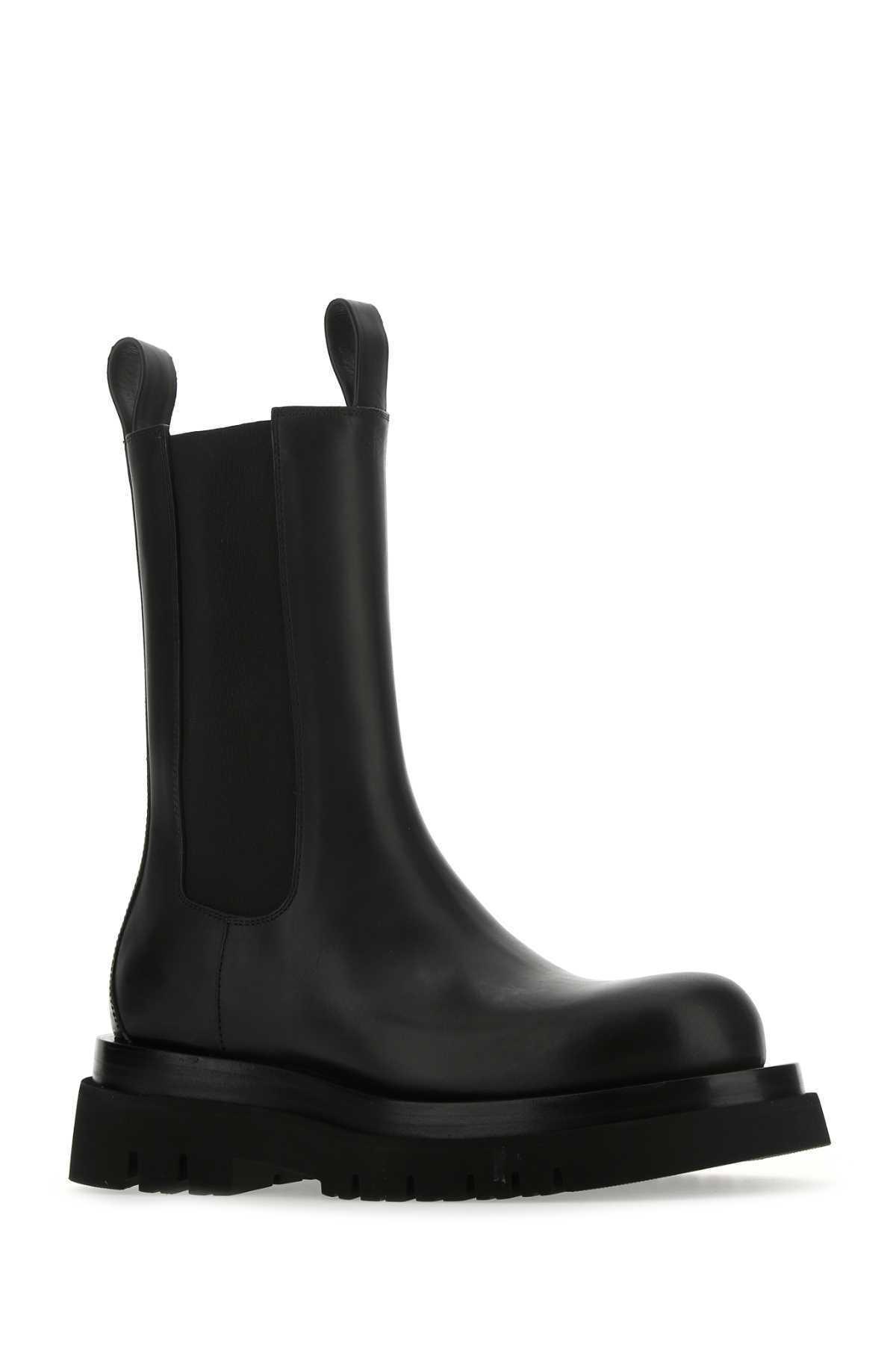 BOTTEGA VENETA Lug 55mm Leather Boots In Black Product Image