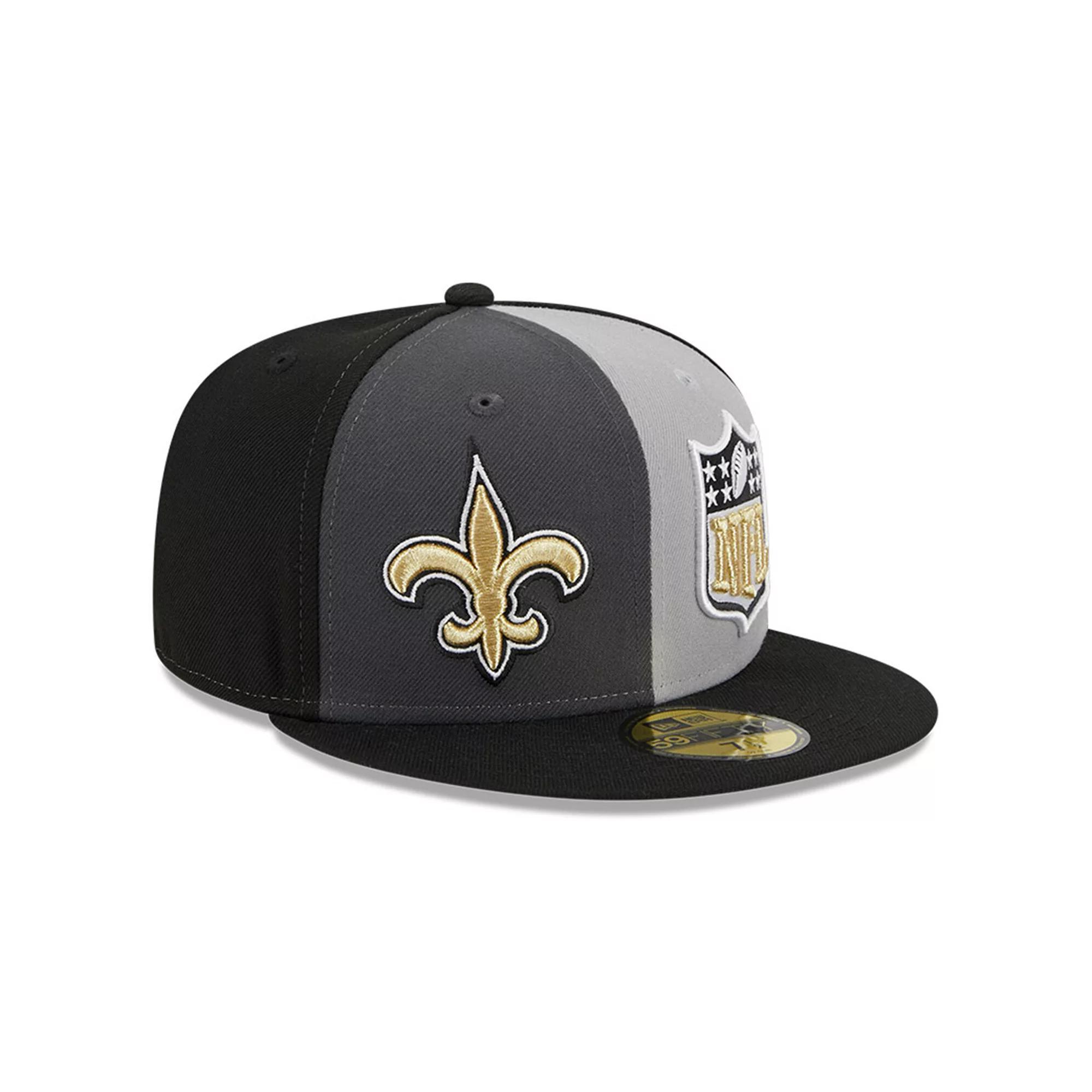 Men's New Era  Gray/Black New Orleans Saints 2023 Sideline 59FIFTY Fitted Hat, Size: 7, Grey Product Image