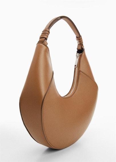 Leather-effect shoulder bag - Women | MANGO USA Product Image