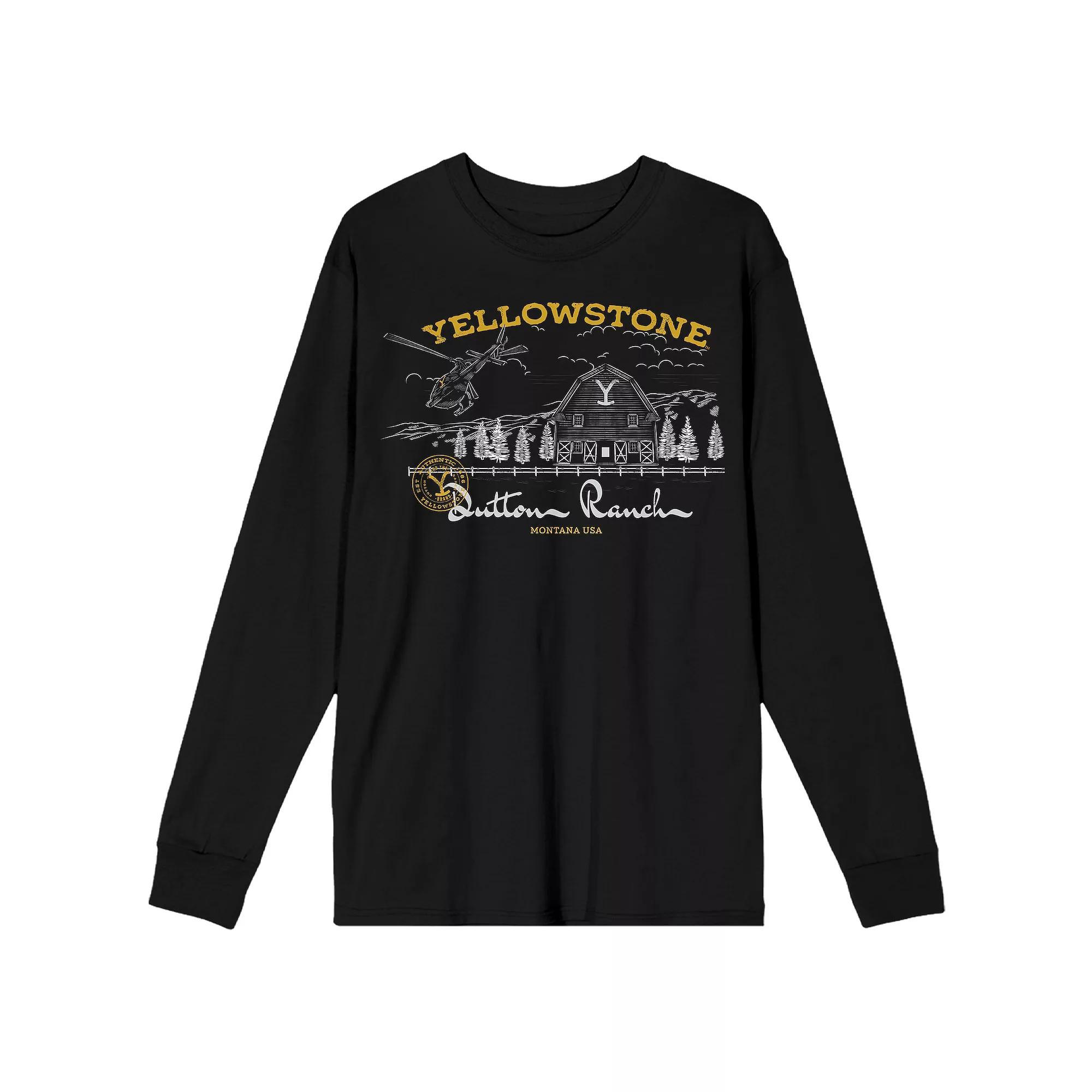 Men's Yellowstone Dutton Ranch Long Sleeve Tee,  Product Image