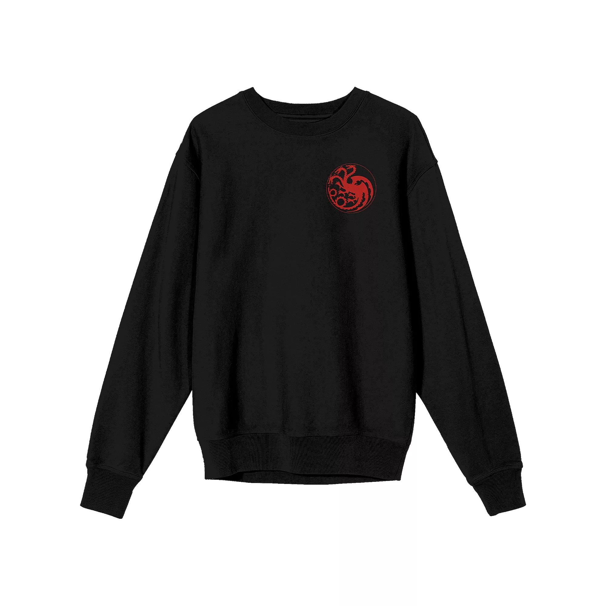 Men's House Of The Dragon The Blood Of The Dragon Long Sleeve Graphic Tee, Size: XL, Black Product Image