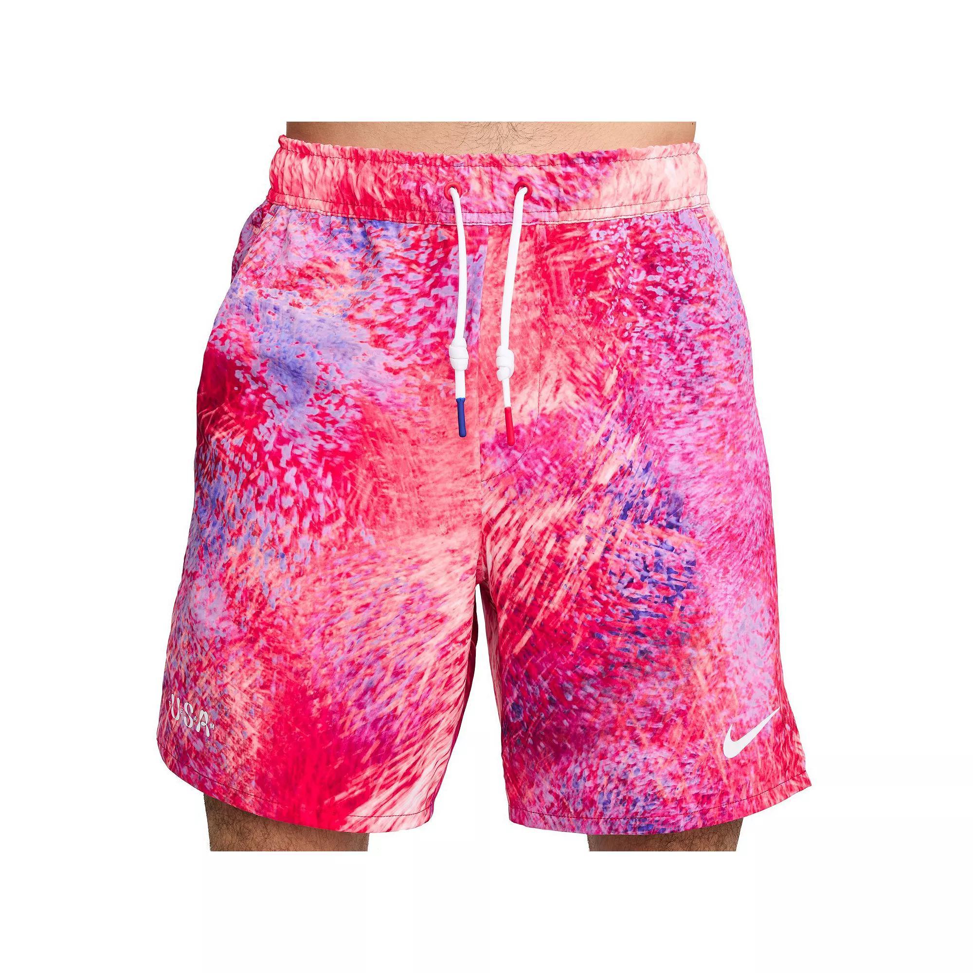 Men's Nike Red Team USA Allover Print Shorts,  Product Image