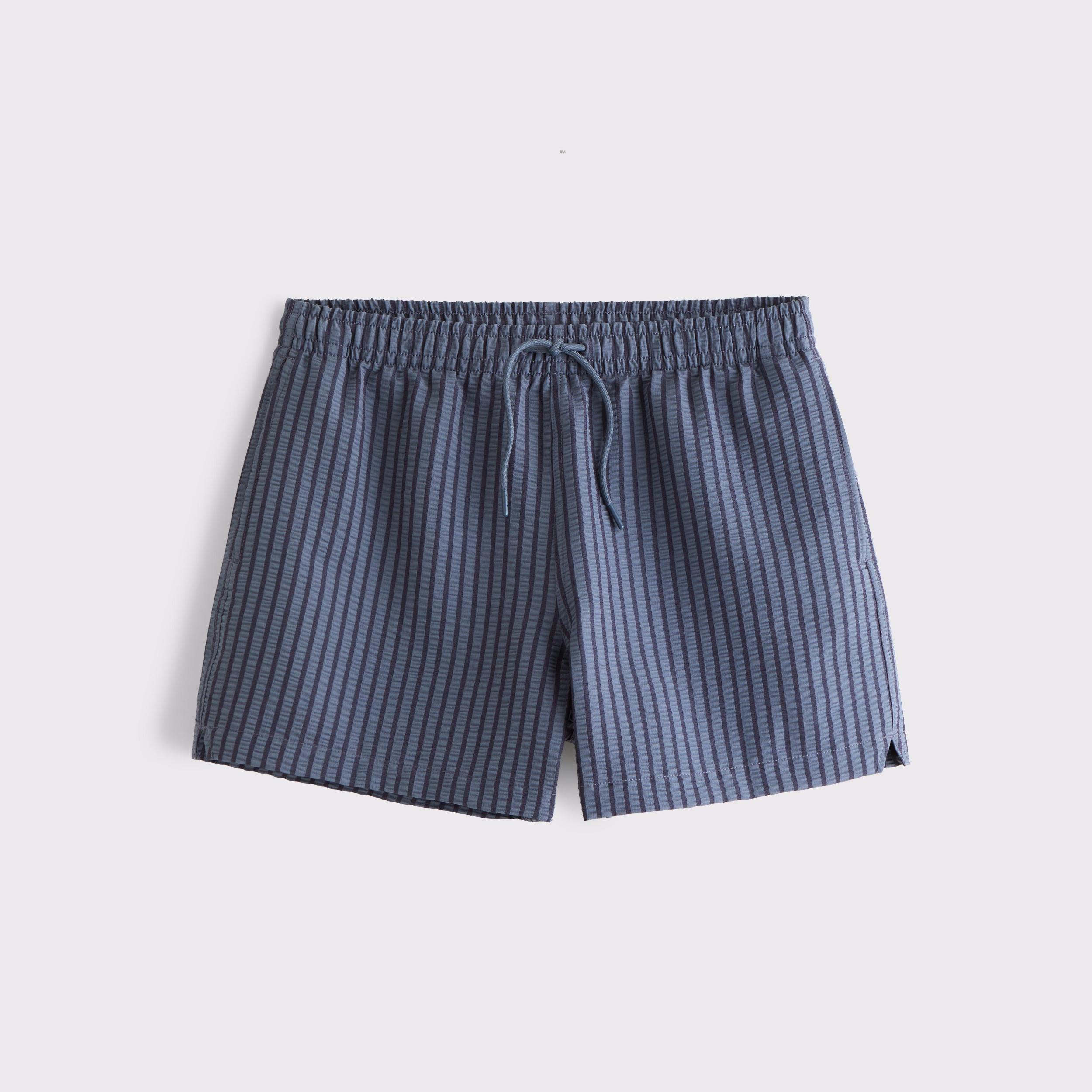 Pull-On Micro-Seersucker Swim Trunk Product Image