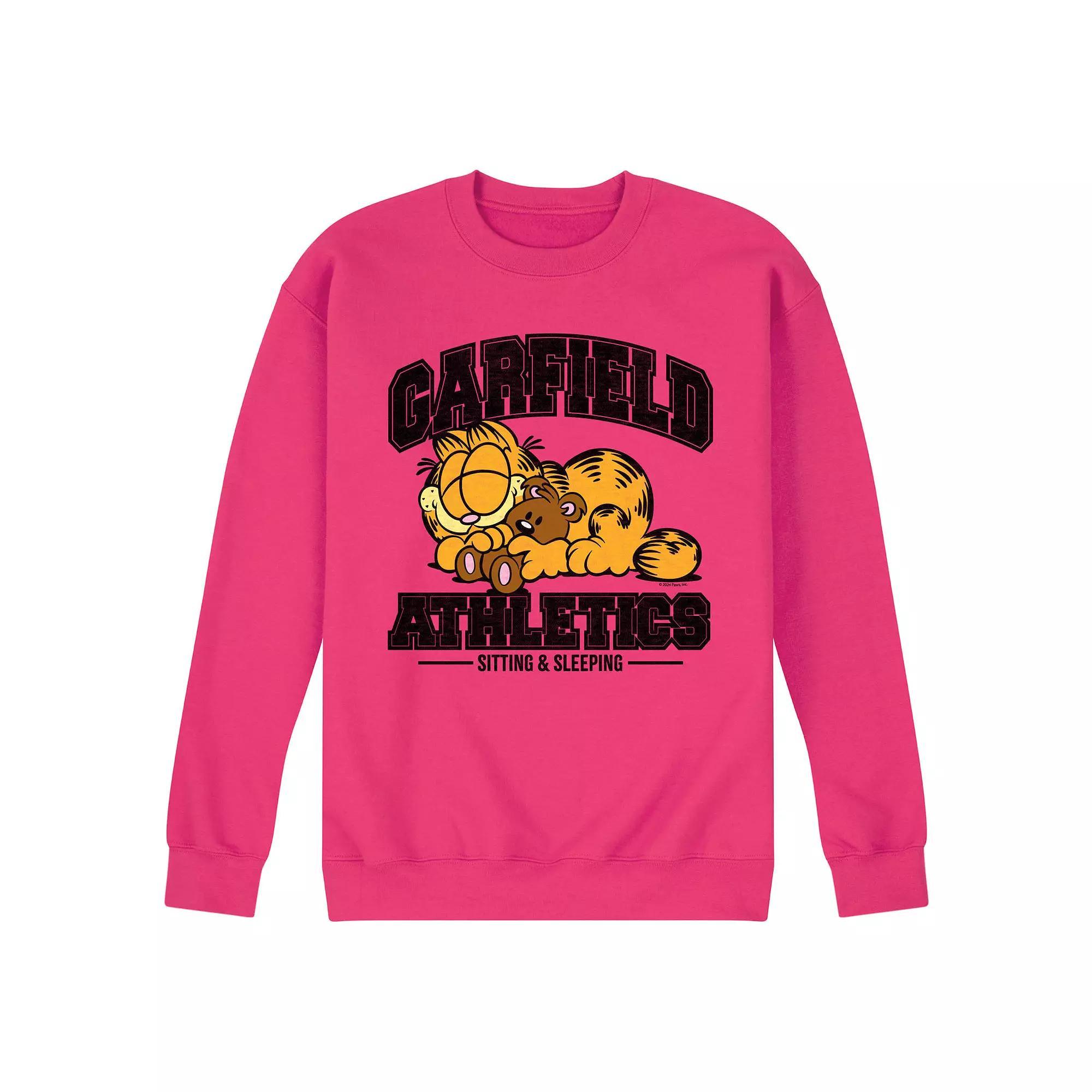 Men's Garfield Sleeping Athletics Fleece Sweatshirt,  Product Image
