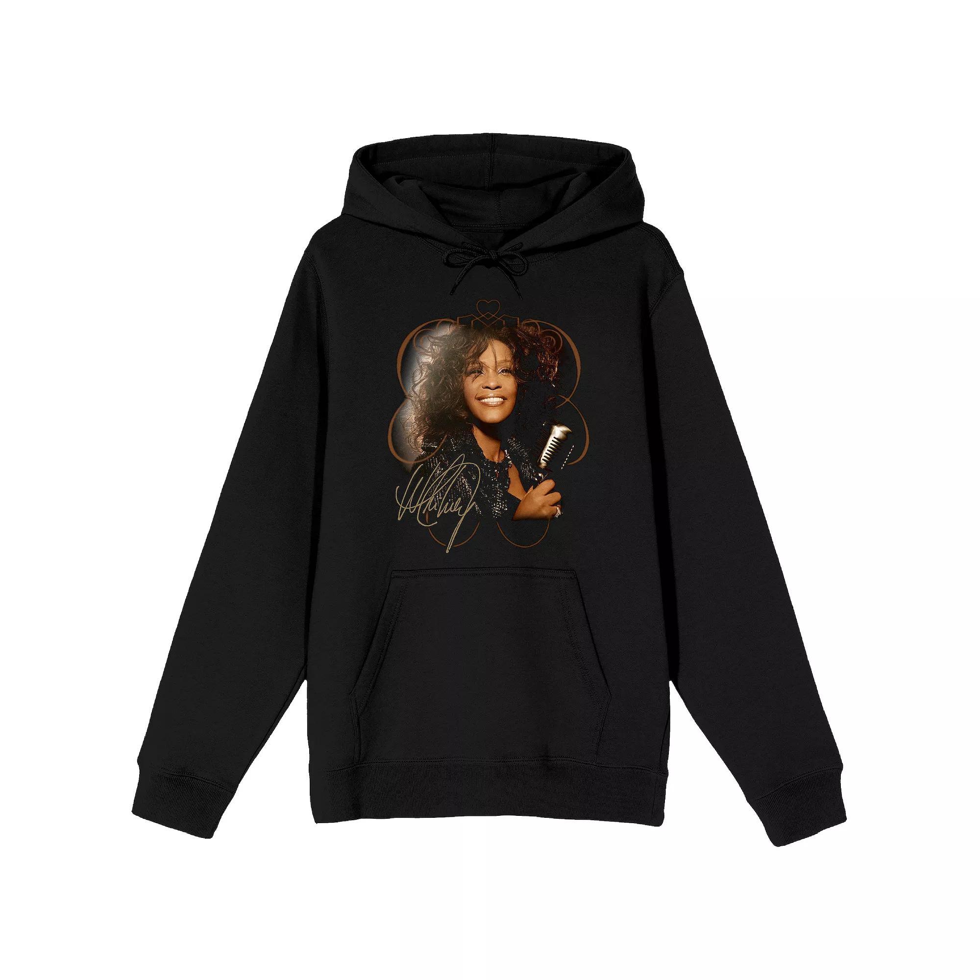 Men's Whitney Houston Face Graphic Hoodie,  Product Image