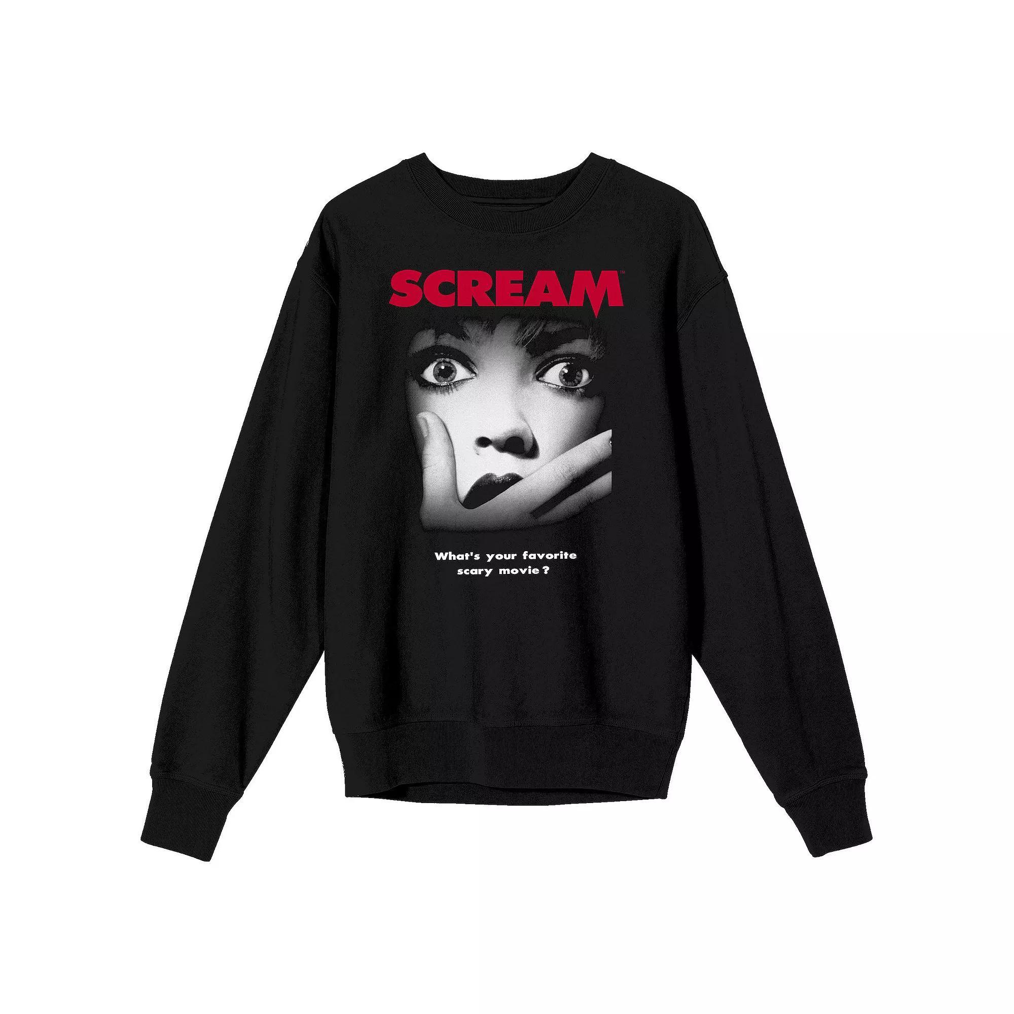 Men's Scream Movie Poster Long Sleeve Graphic Tee,  Product Image