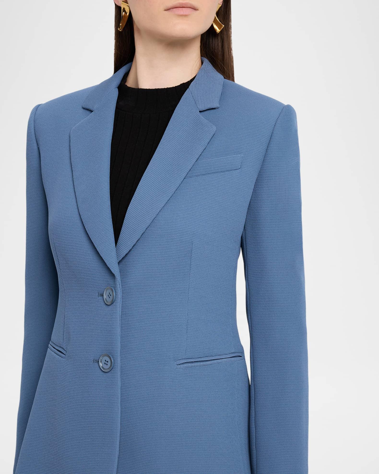 Single-Breasted Pique Blazer Product Image