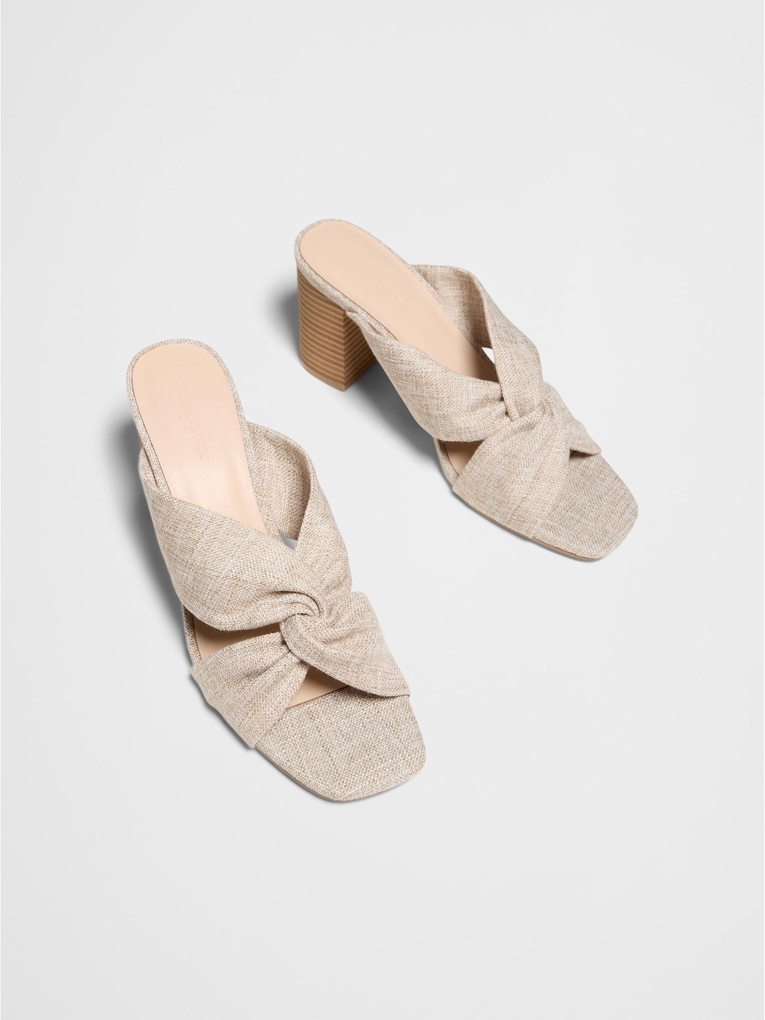 Crossover Heeled Sandal Product Image