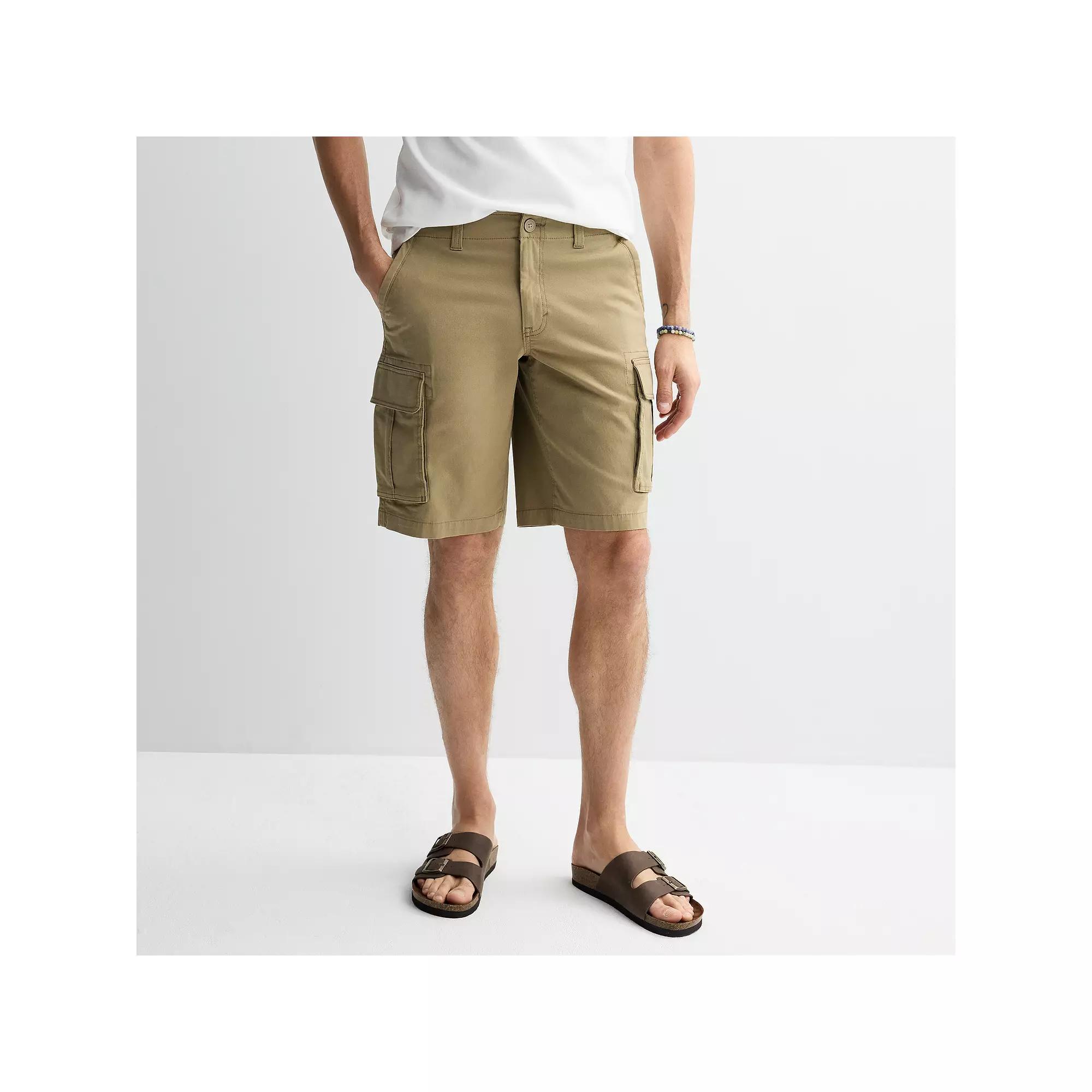 Men's Sonoma Goods For Life® 12-in. Flexwear Everyday Cargo Shorts, Size: 32 12 IN, Lead Gray Product Image
