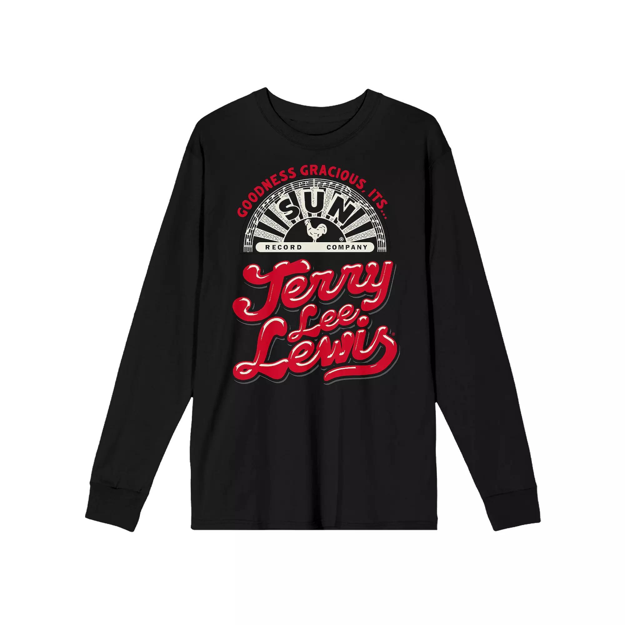 Men's Sun Records Goodness Gracious It's Jerry Lee Lewis Long Sleeve Tee,  Product Image