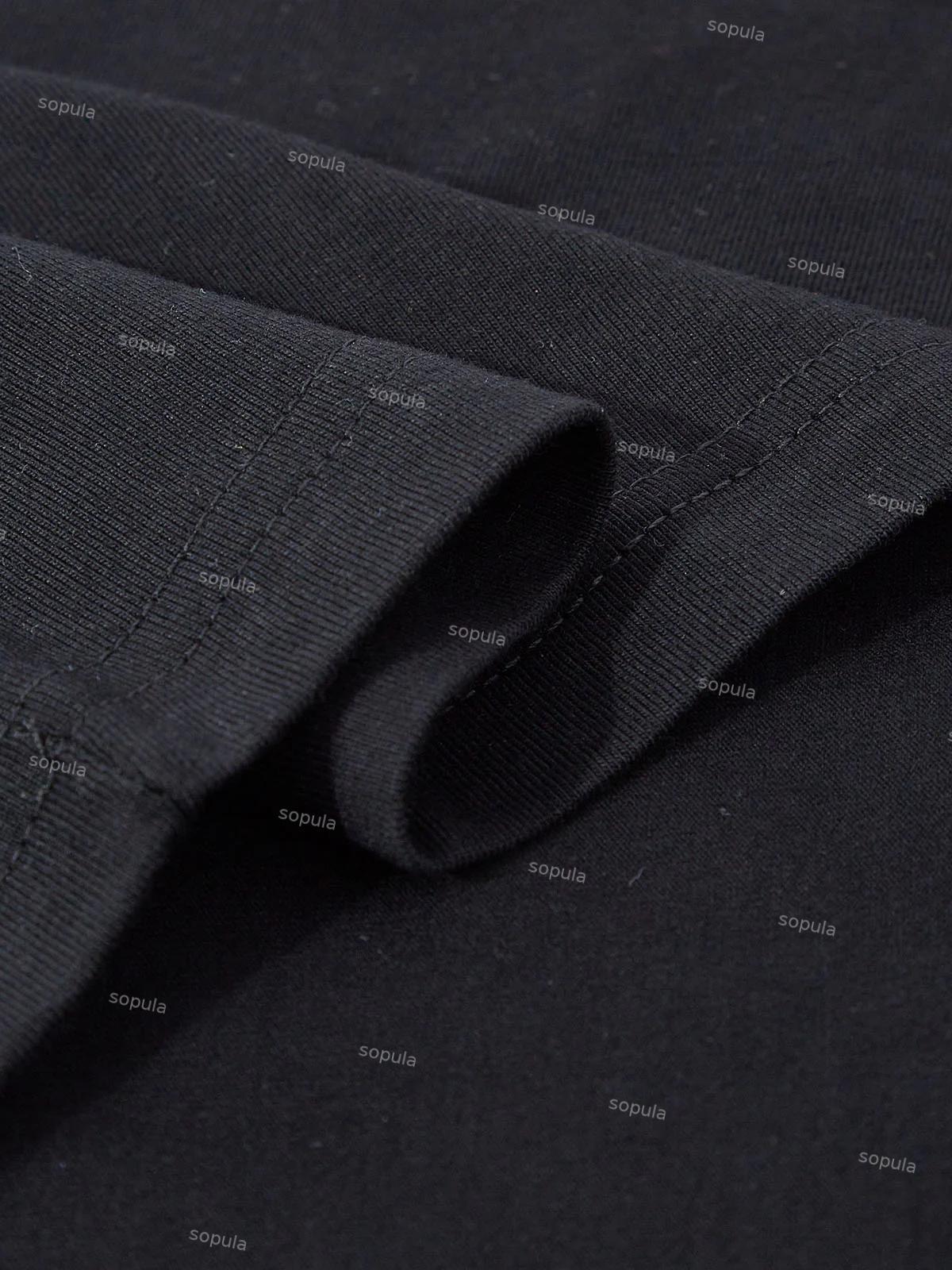 Men's Rich Street Portrait Rap Graphic Cotton T-shirt Product Image