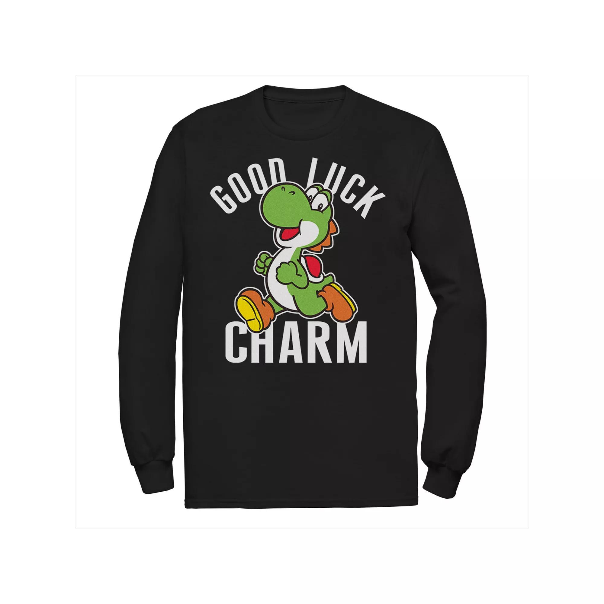 Men's Nintendo Super Mario Yoshi Good Luck Charm Graphic Tee,  Product Image