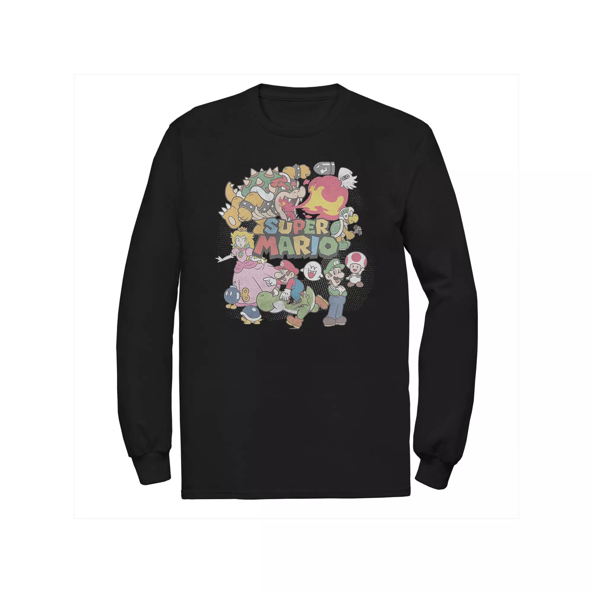 Men's Wavy Mountain Line Art Circle Tee,  Product Image