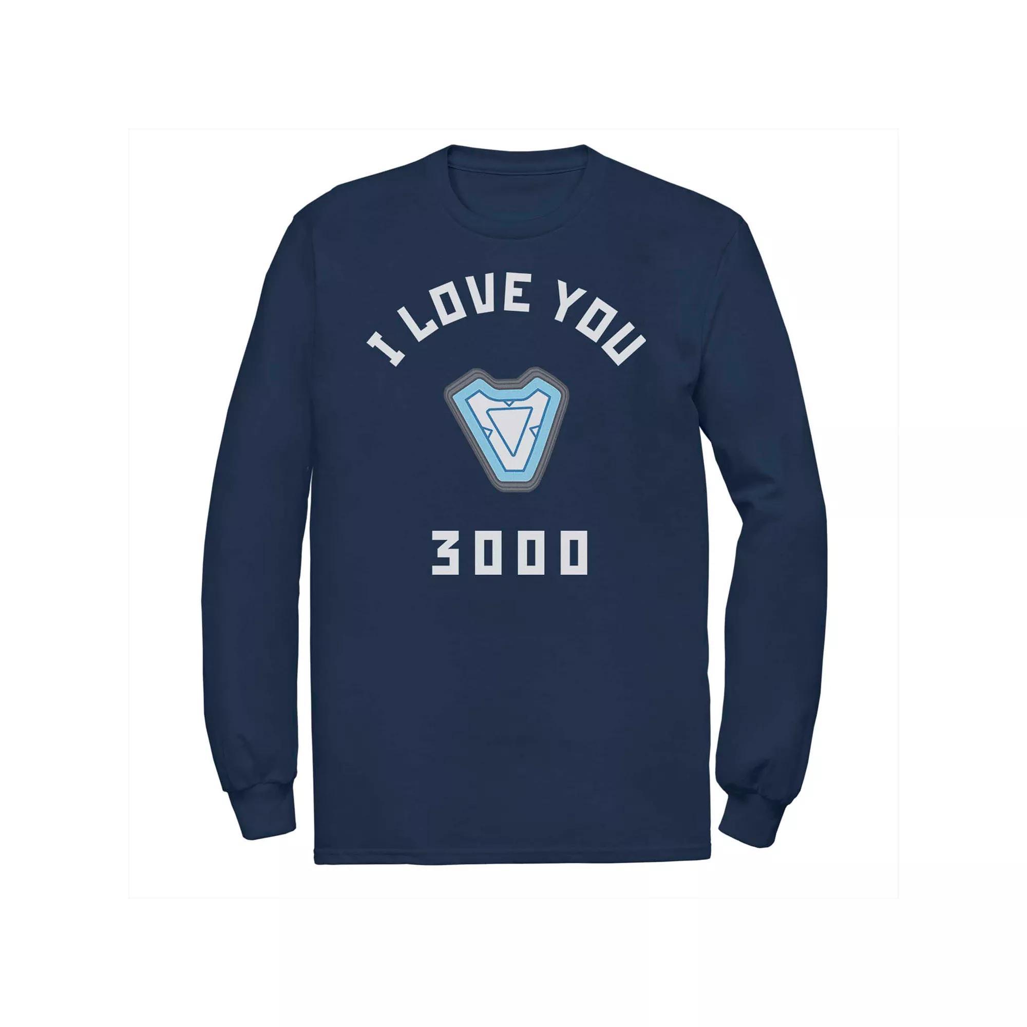 Men's Marvel "I Love You, 3000" Tee, Size: XXL, Blue Product Image