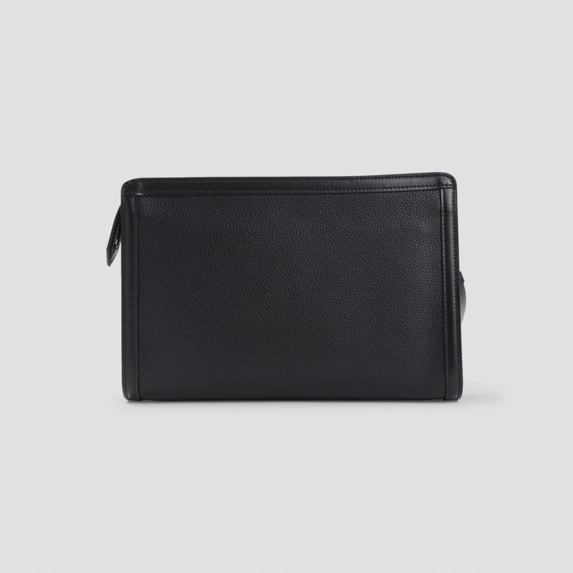 Calf Leather Pouch In Black Product Image