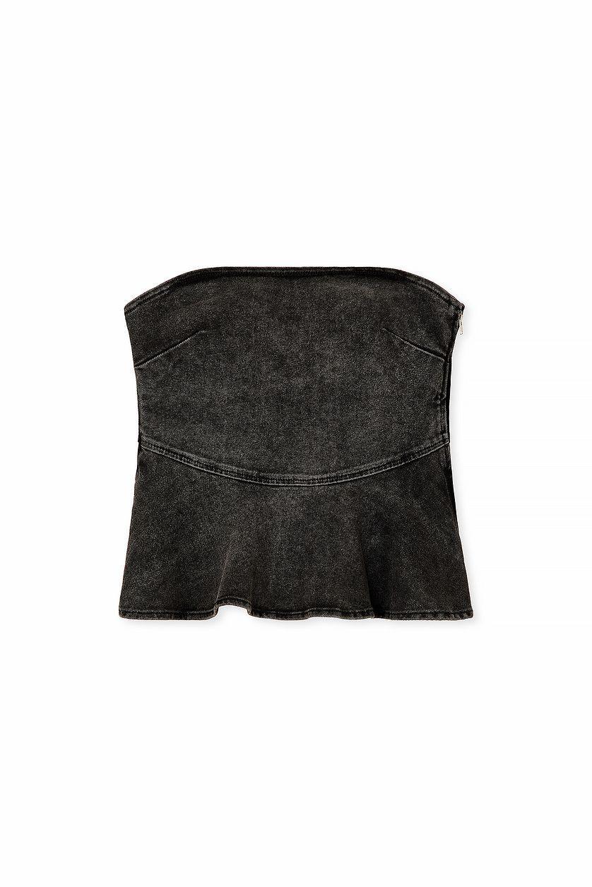 Peplum Denim Top Product Image