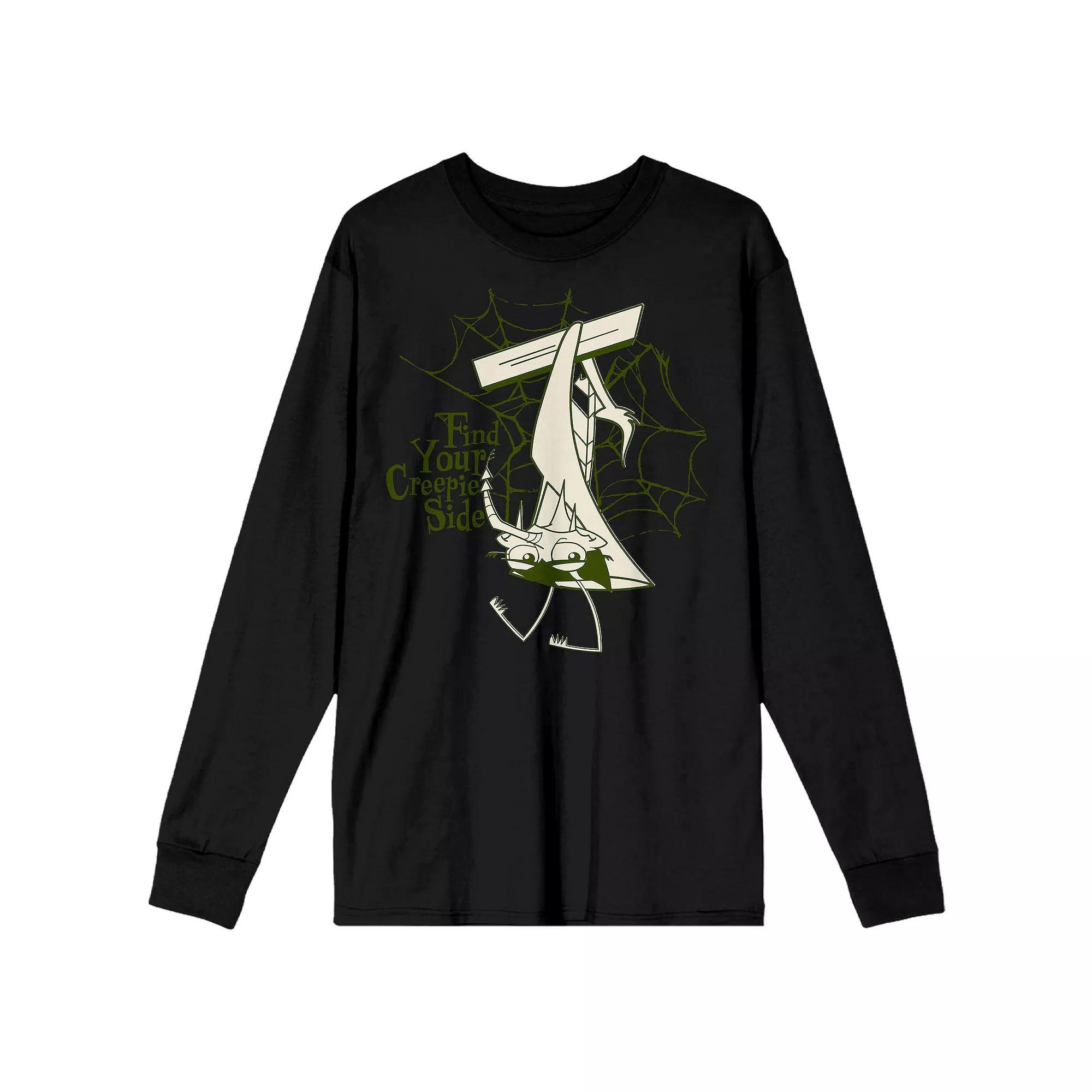 Men's Growing Up Creepie "Find Your Creepie Side" Long Sleeve Graphic Tee, Size: Large, Black Product Image