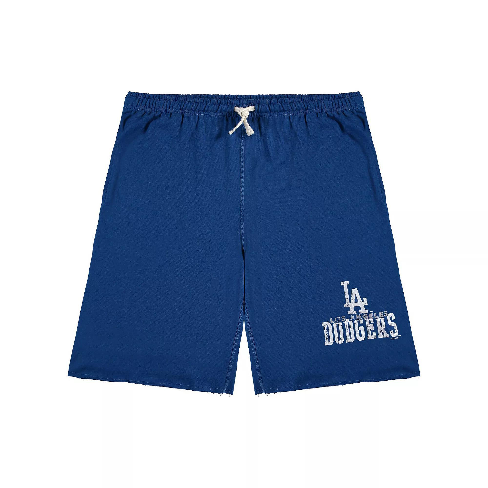 Men's Royal Los Angeles Dodgers Big & Tall French Terry Shorts,  Product Image