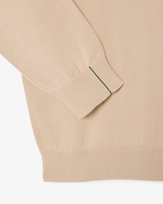 Monochrome Crew Neck Cotton Sweater Product Image