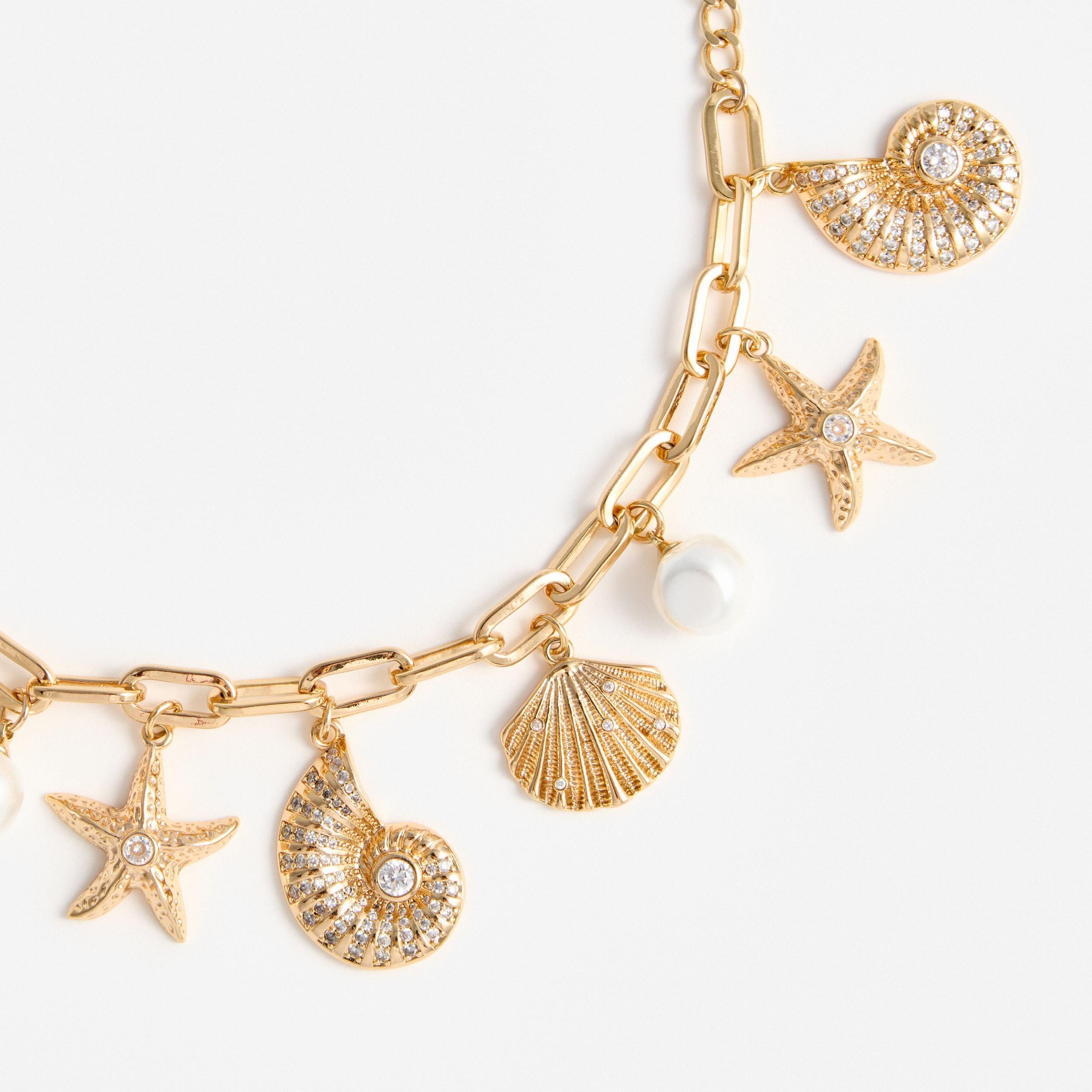 Gold Multi Charm Bracelet Product Image