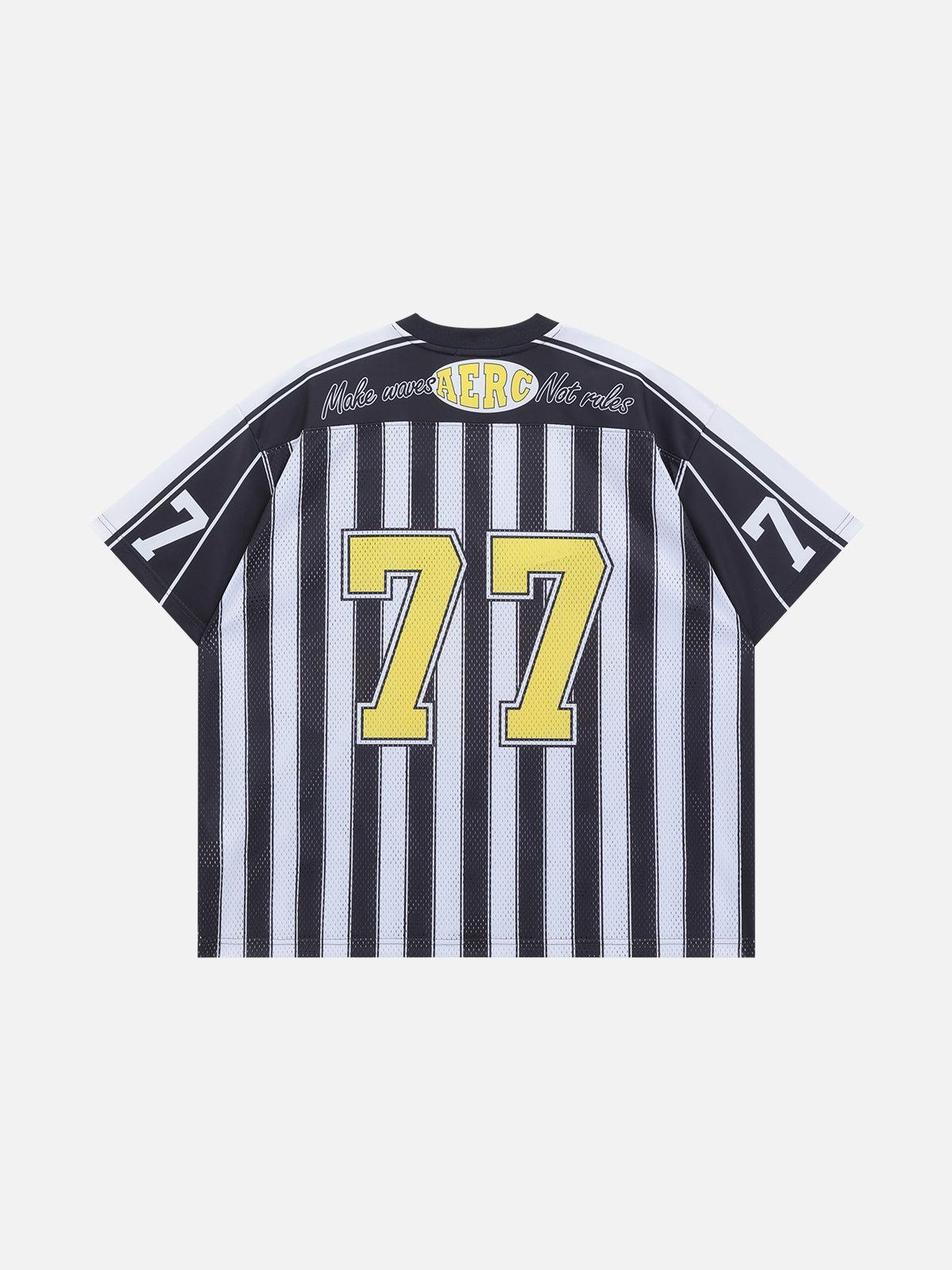 Aelfric Eden Stripe Number Football Jersey Product Image