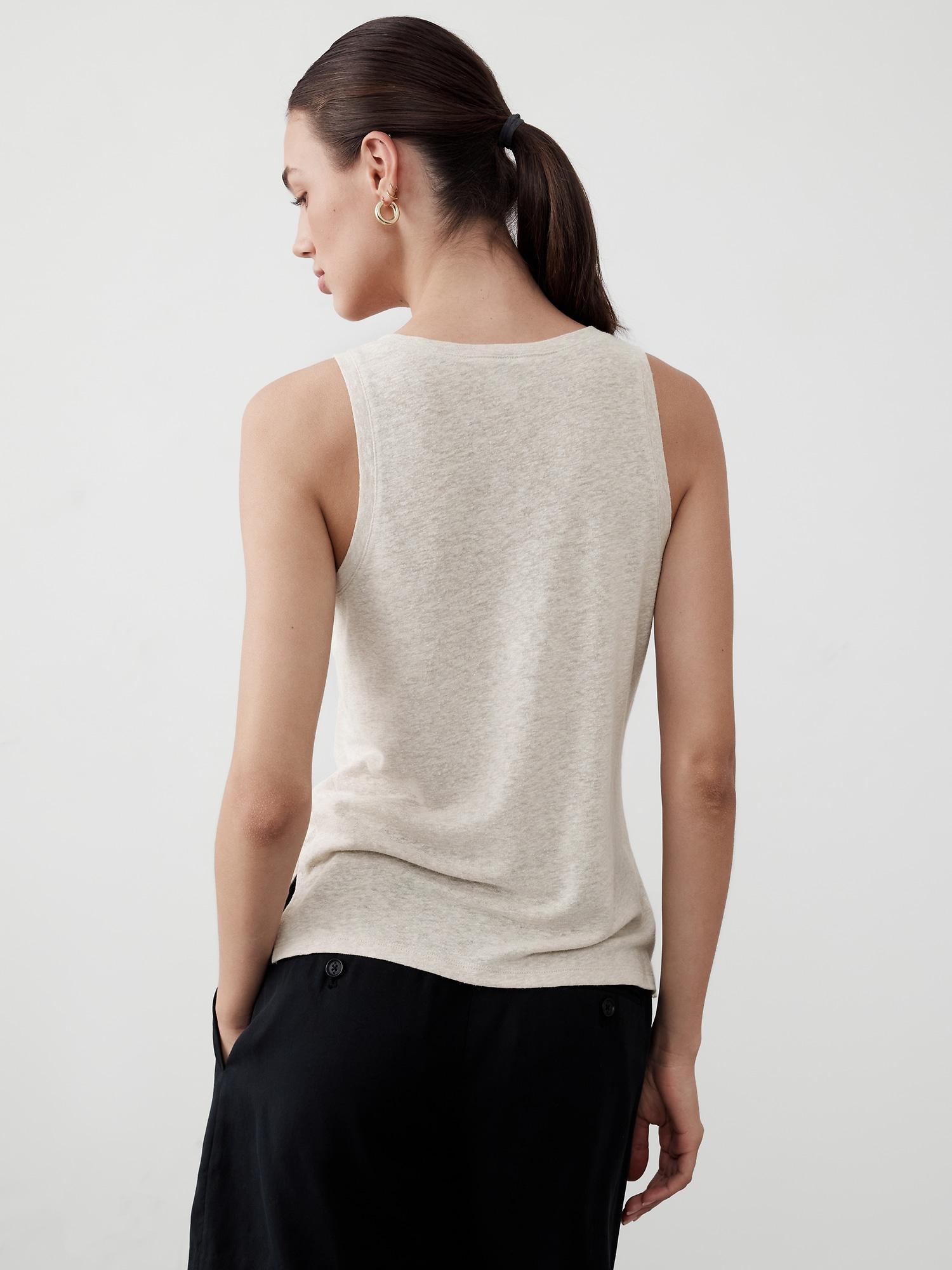 Linen-Blend Tank Product Image