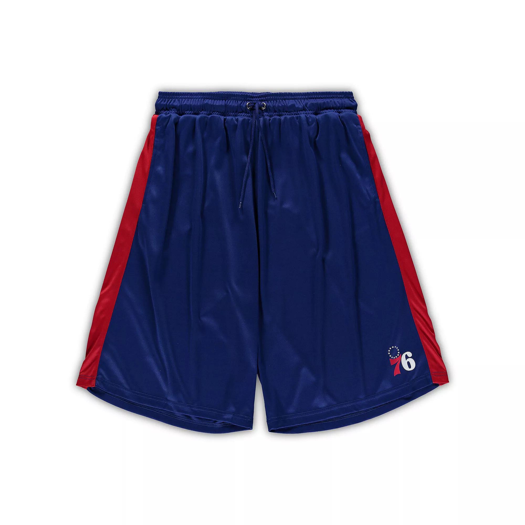 Men's Fanatics Branded Royal/Red Philadelphia 76ers Big & Tall Performance Shorts, Size: 2XLT, 76r Blue Product Image