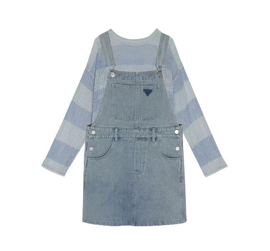 Sleeveless Denim Dress Product Image