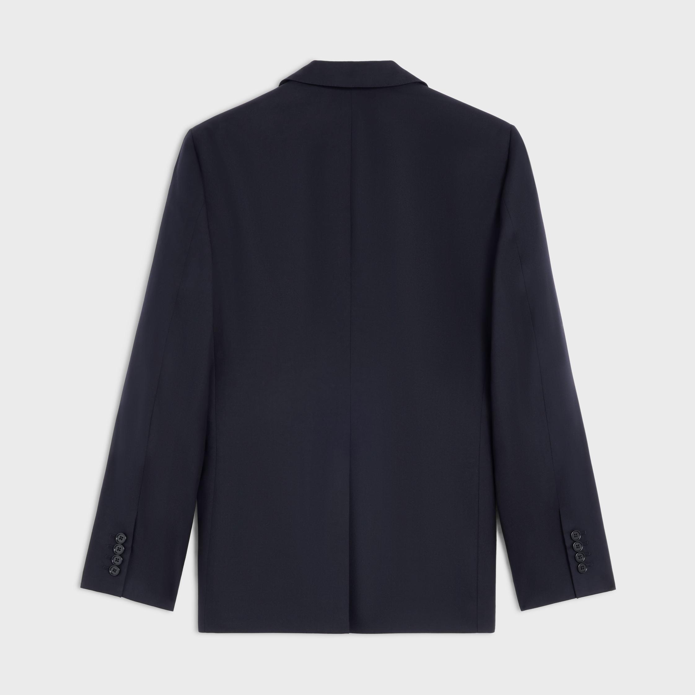 Classic jacket in wool gabardine Product Image