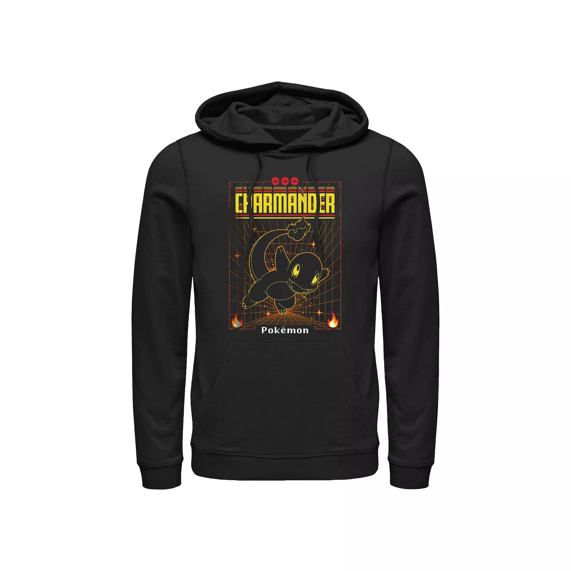 Mens Pokemon Bulbasaur Grid Background Graphic Hoodie Product Image