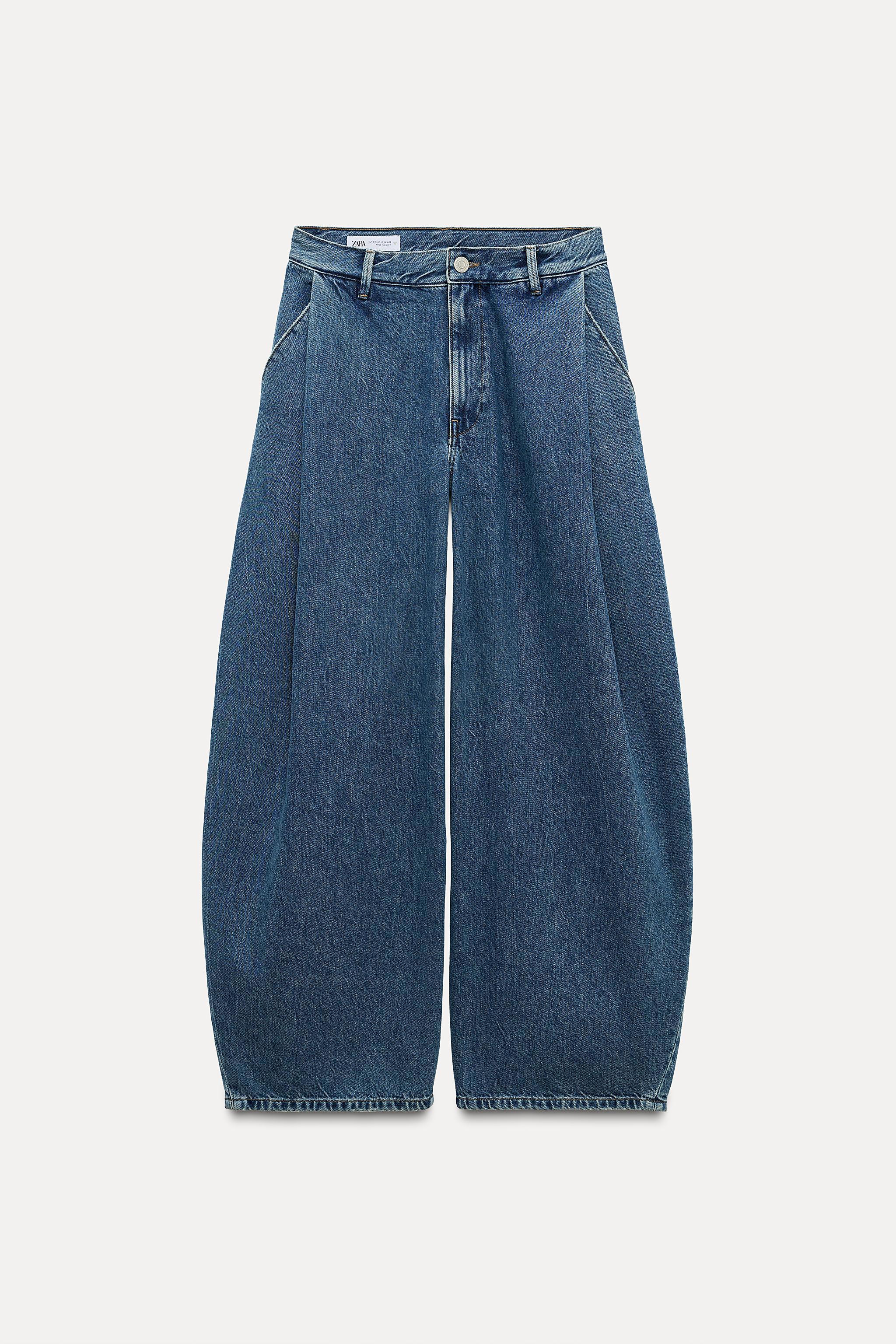 TRF LOW-RISE PLEATED JEANS Product Image