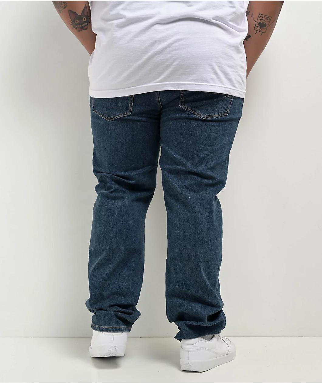 Freeworld Light Blue Denim Straight Fit Jeans Product Image