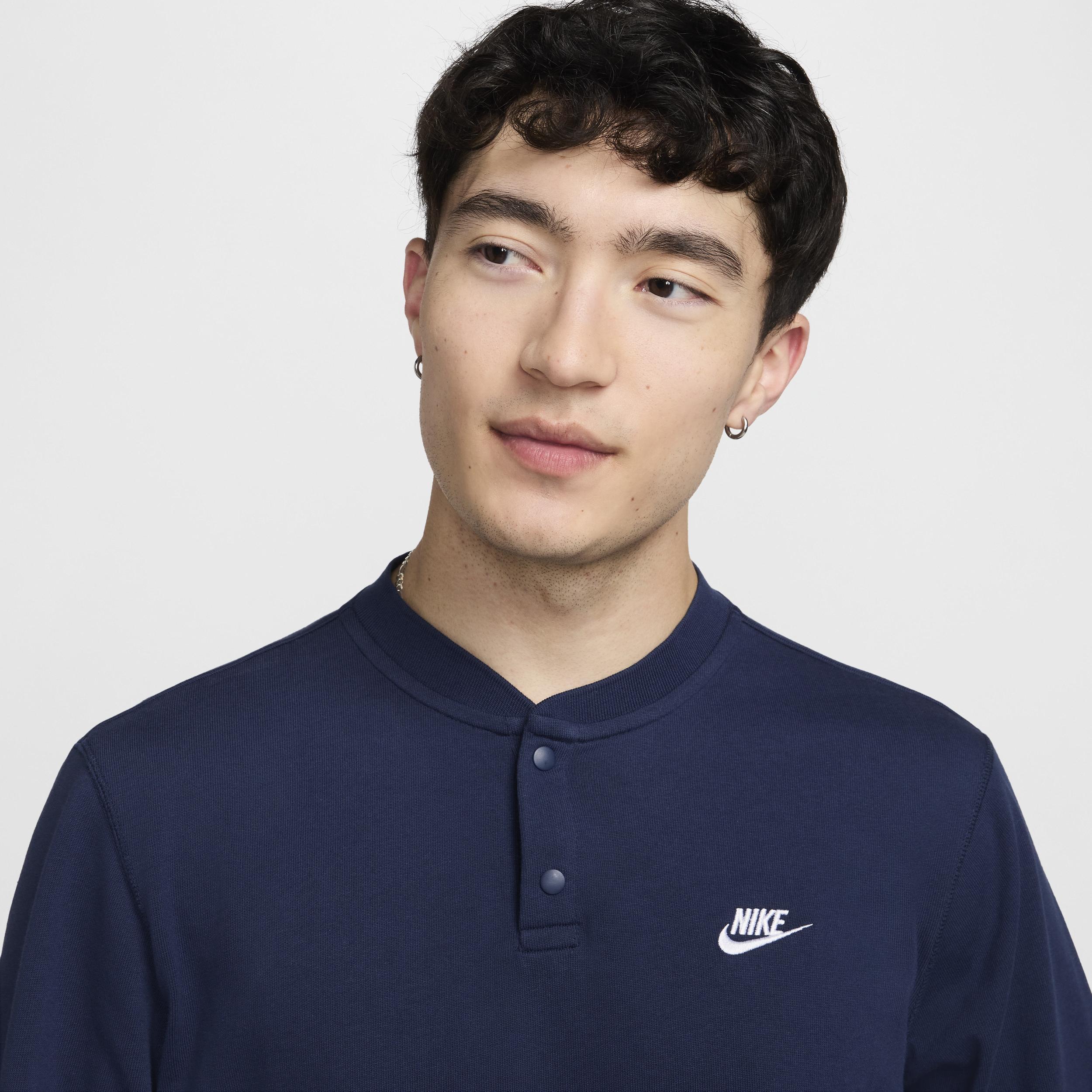 Nike Club Men's Long-Sleeve Henley Product Image