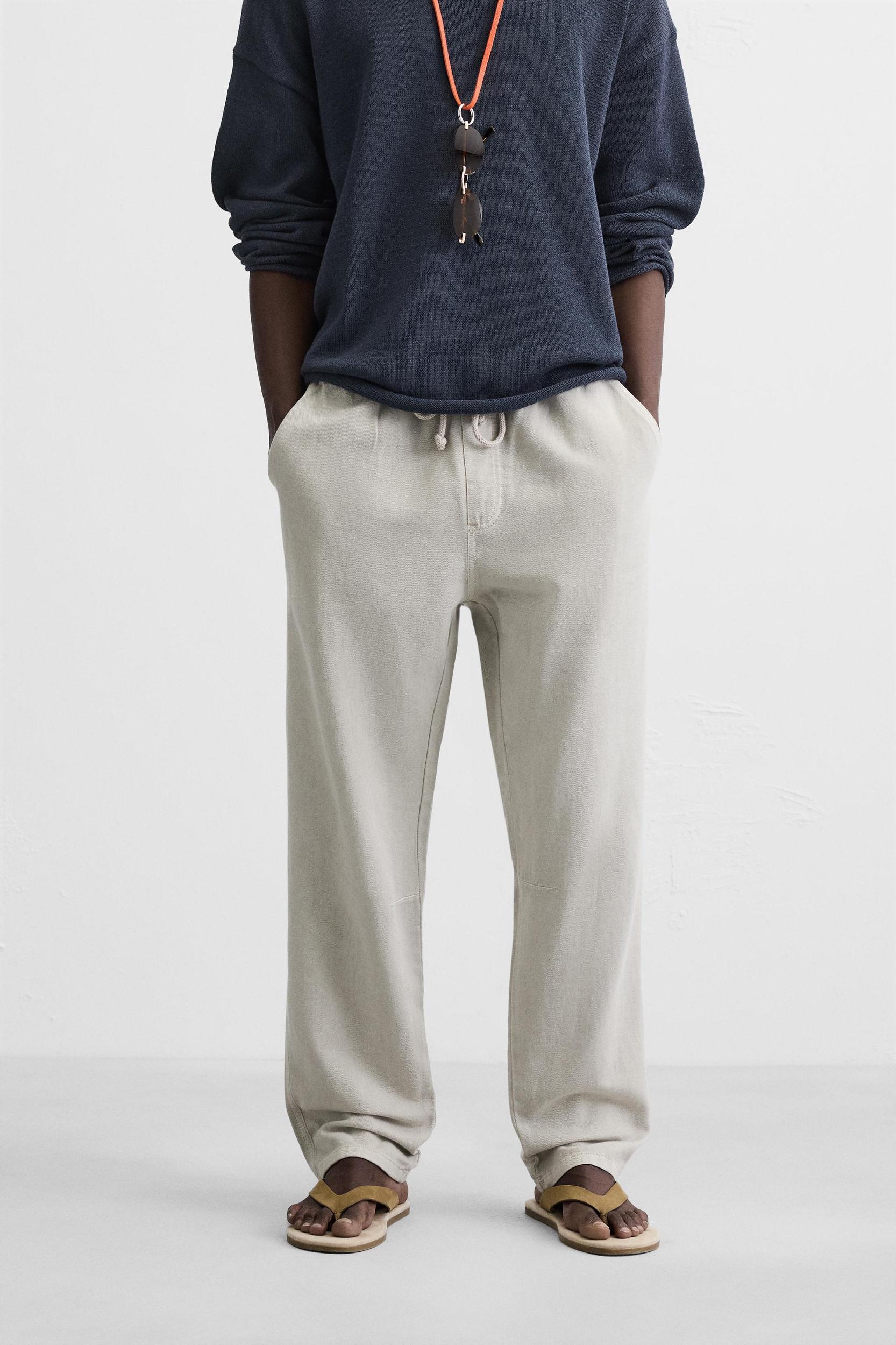 COTTON - LINEN PANTS Product Image