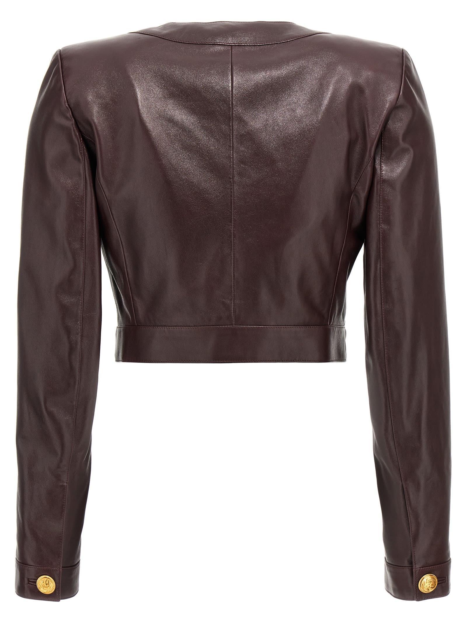 Cropped Jacket In Black Product Image