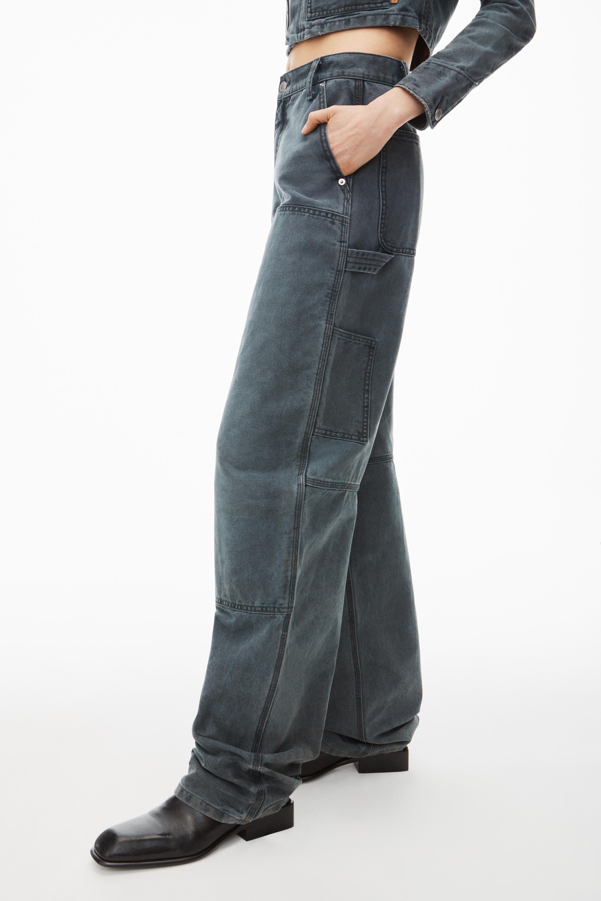 High Waisted Workwear Carpenter Jeans Product Image