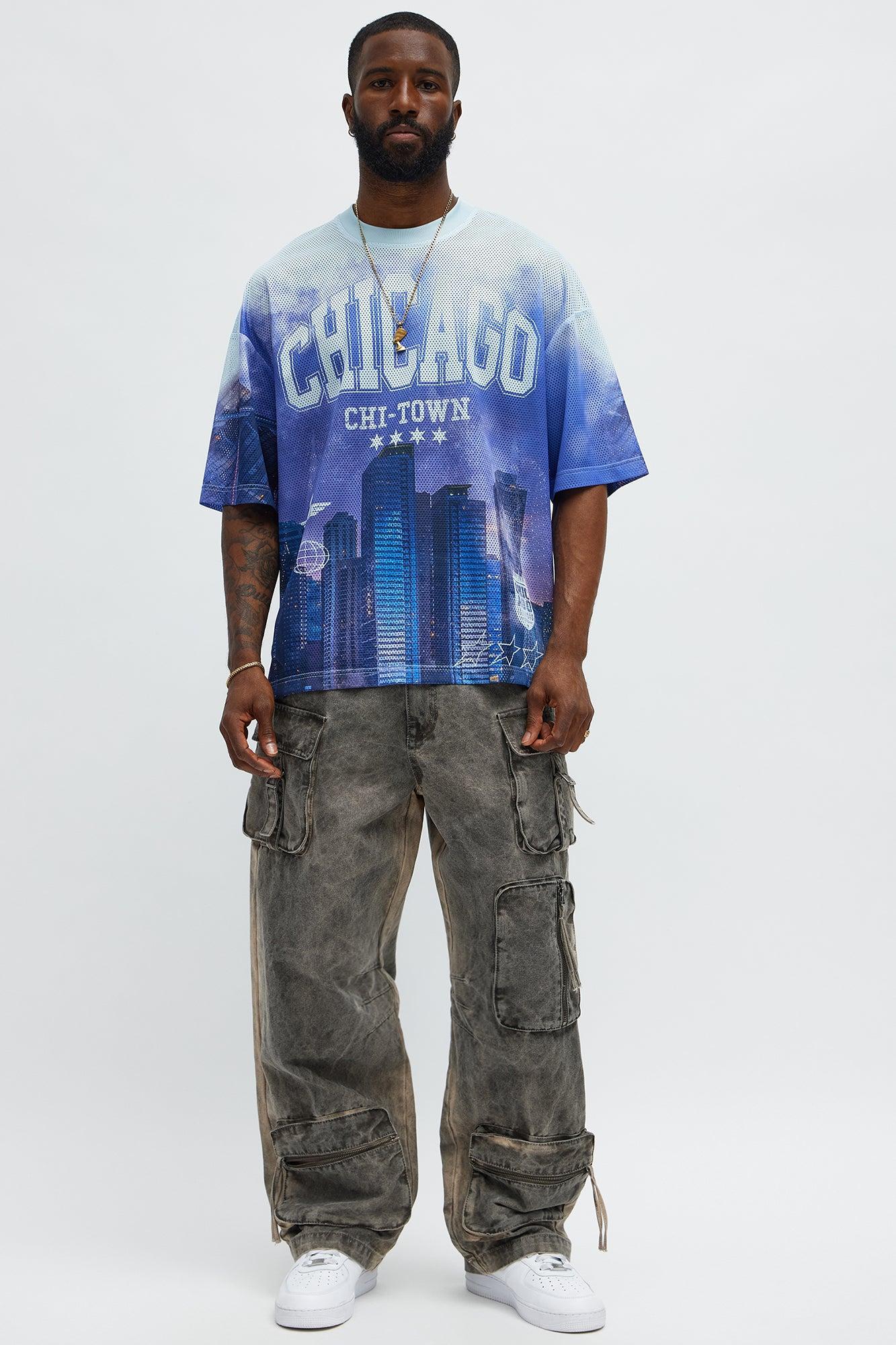 Regular Fit Chicago Tshirt - Blue/combo Male Product Image