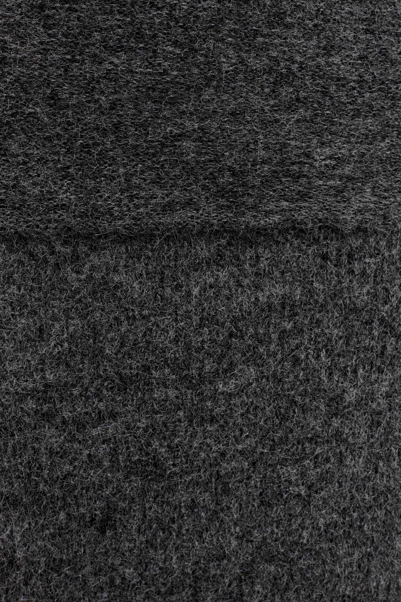 Charlotte Off Shoulder Knit Long Sleeve Top - Charcoal Marle Product Image